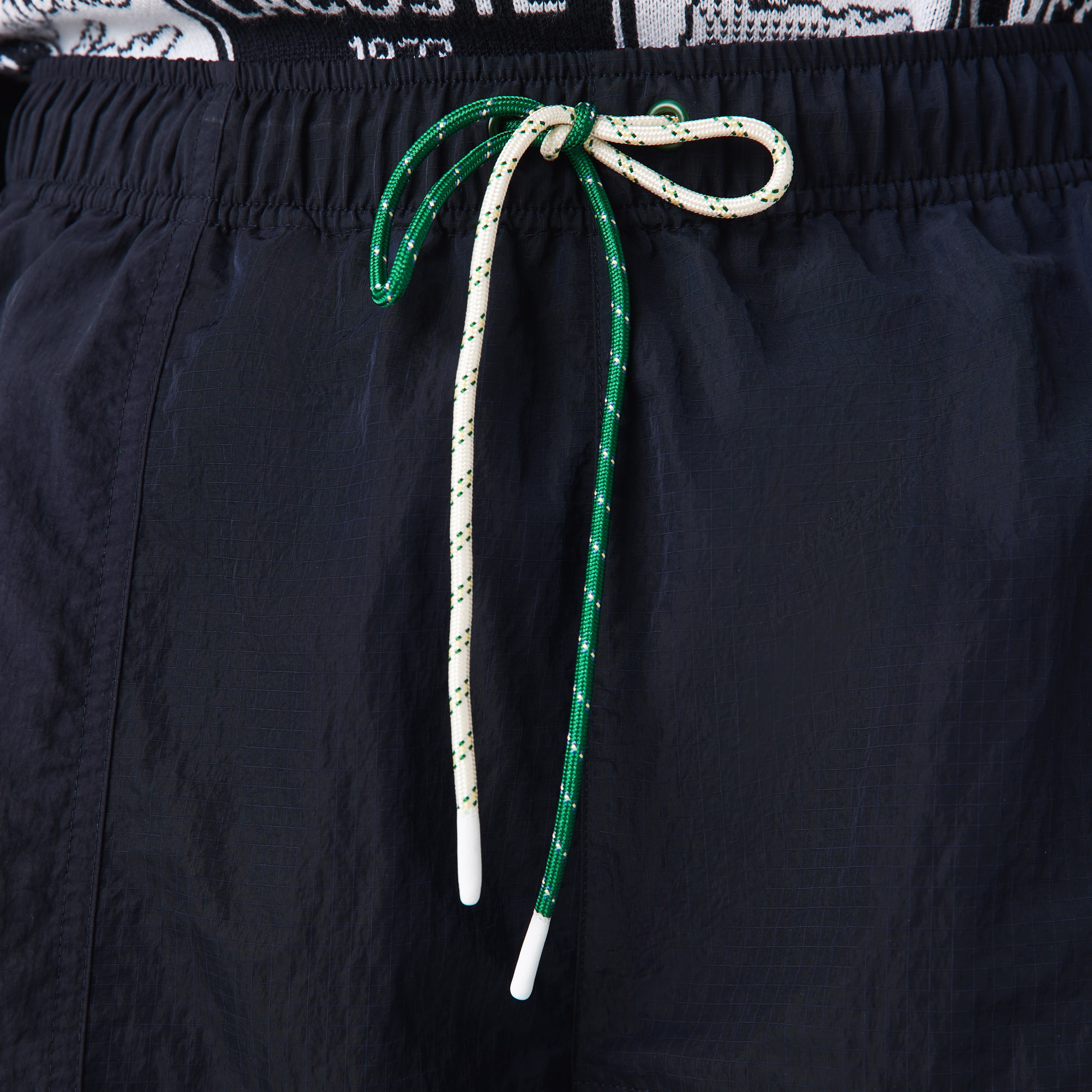 Lacoste L!VE Erkek Relaxed Fit Lacivert Bermuda