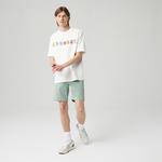 Erkek Slim Fit Yeşil Bermuda Şort