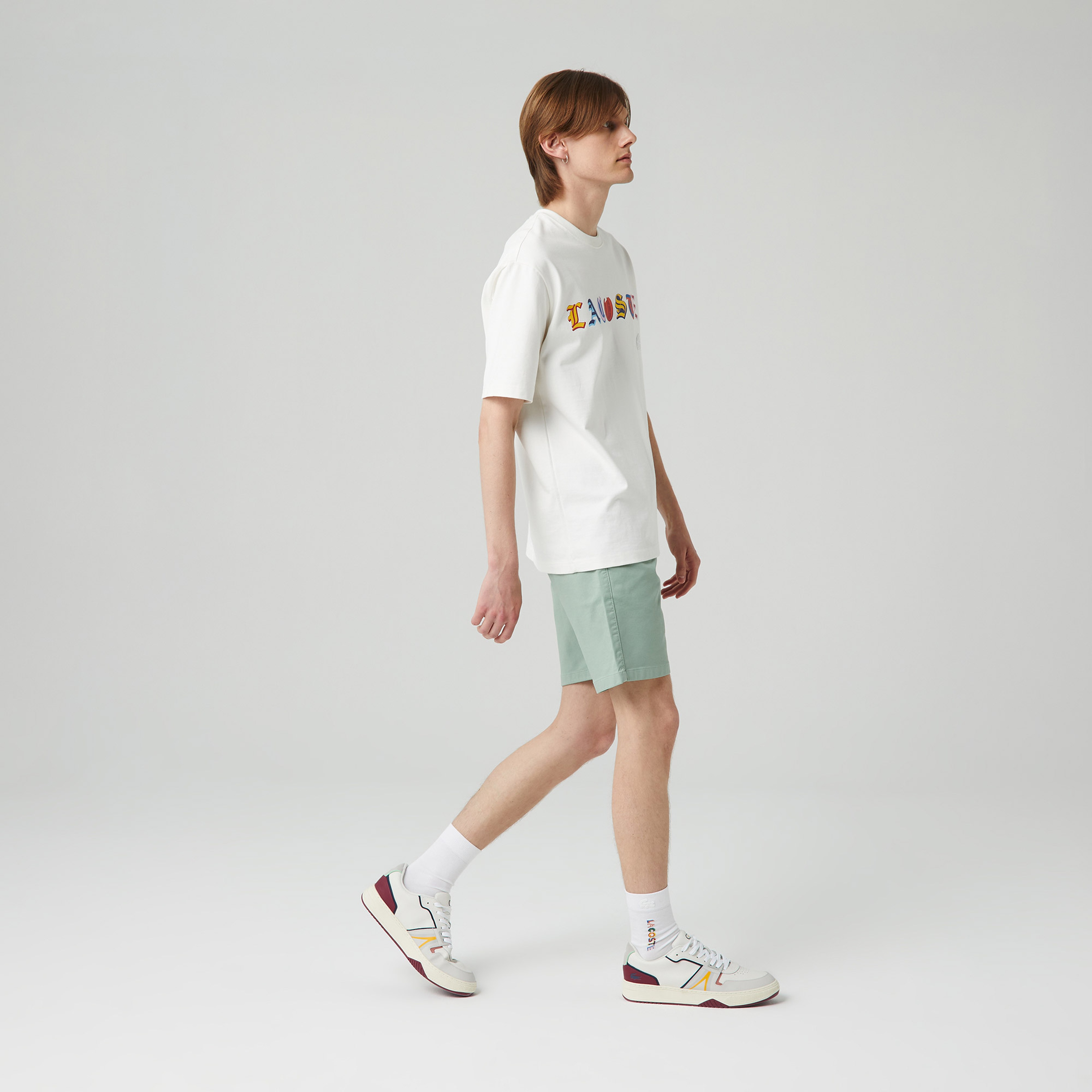 Erkek Slim Fit Yeşil Bermuda Şort