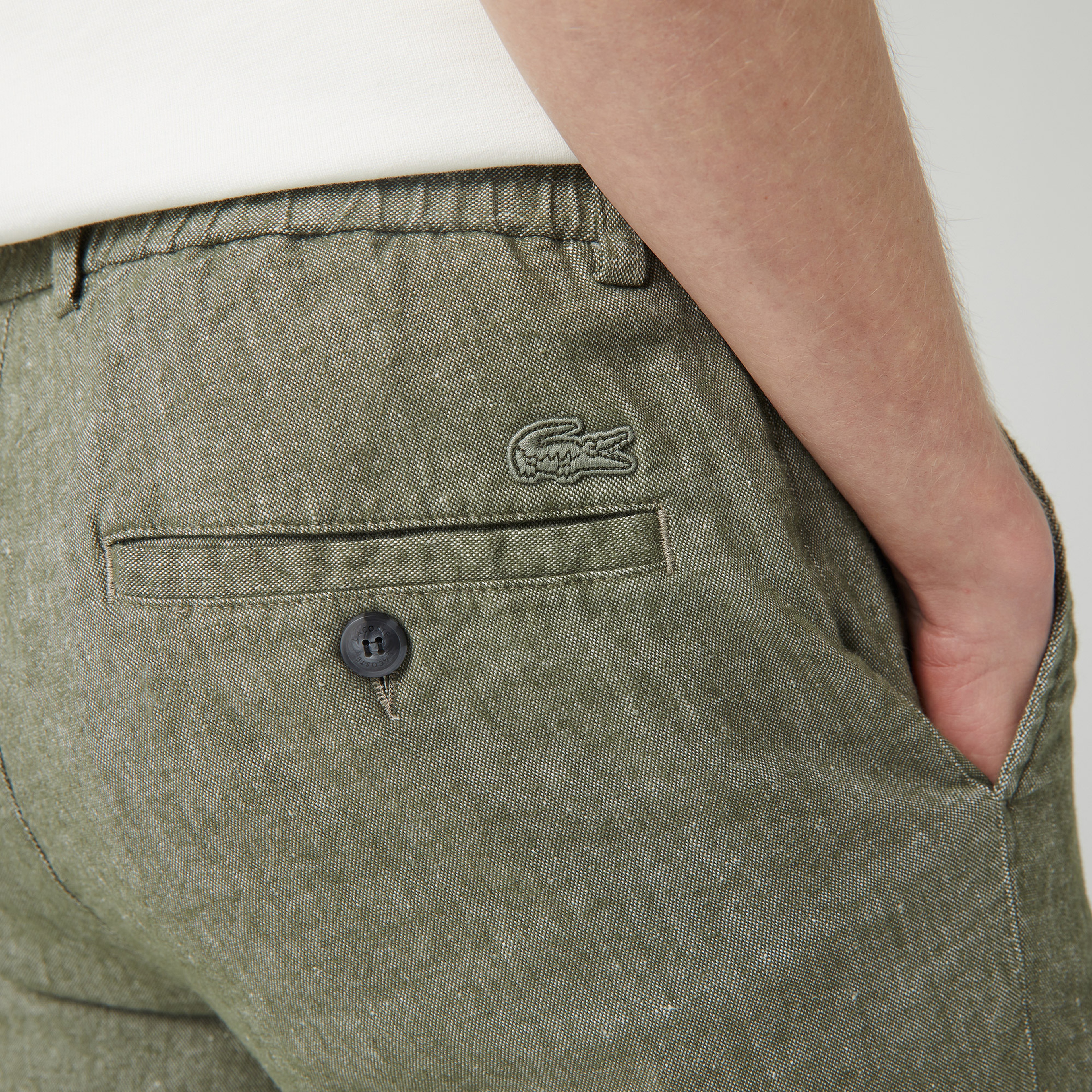 Erkek Slim Fit Haki Pantolon