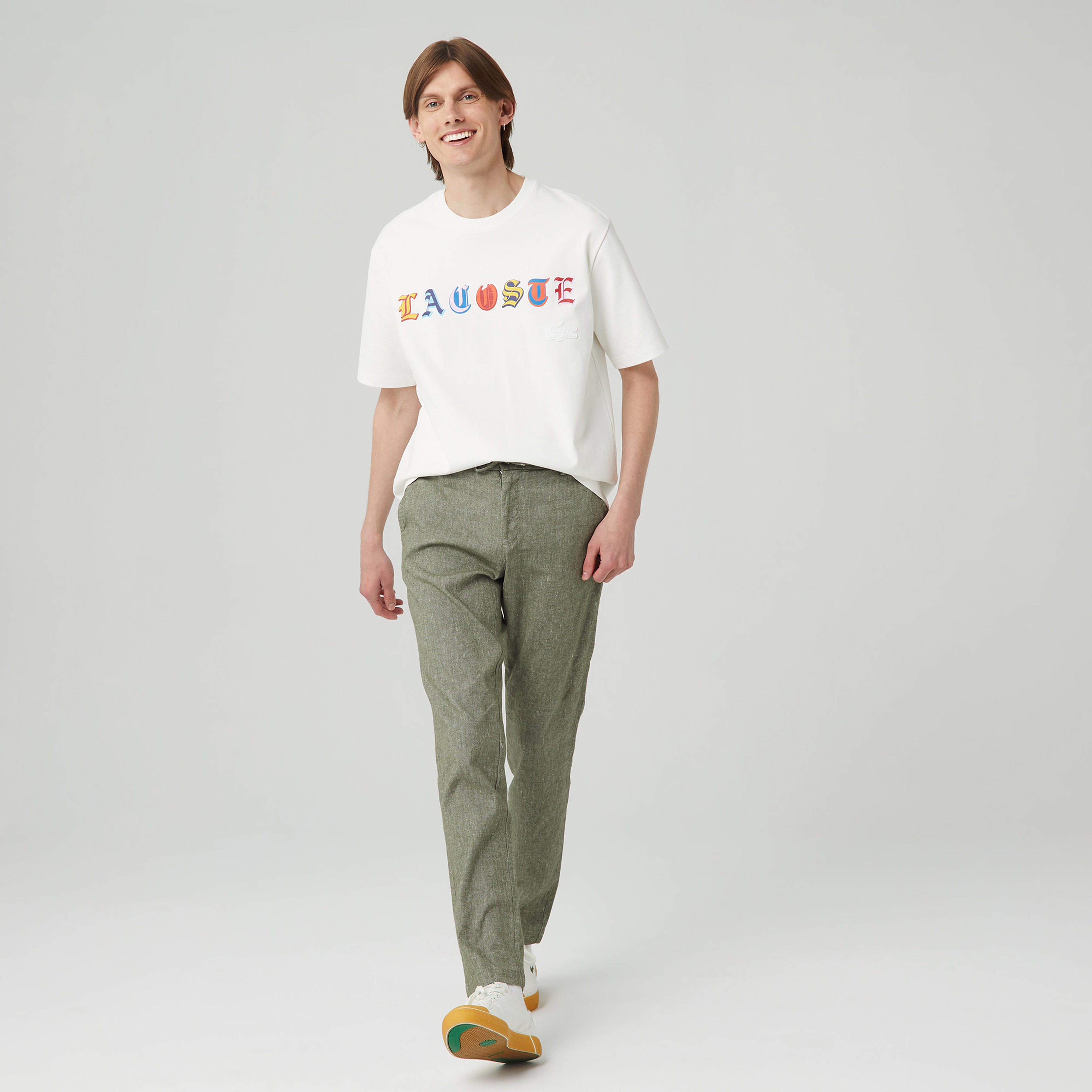 Erkek Slim Fit Haki Pantolon