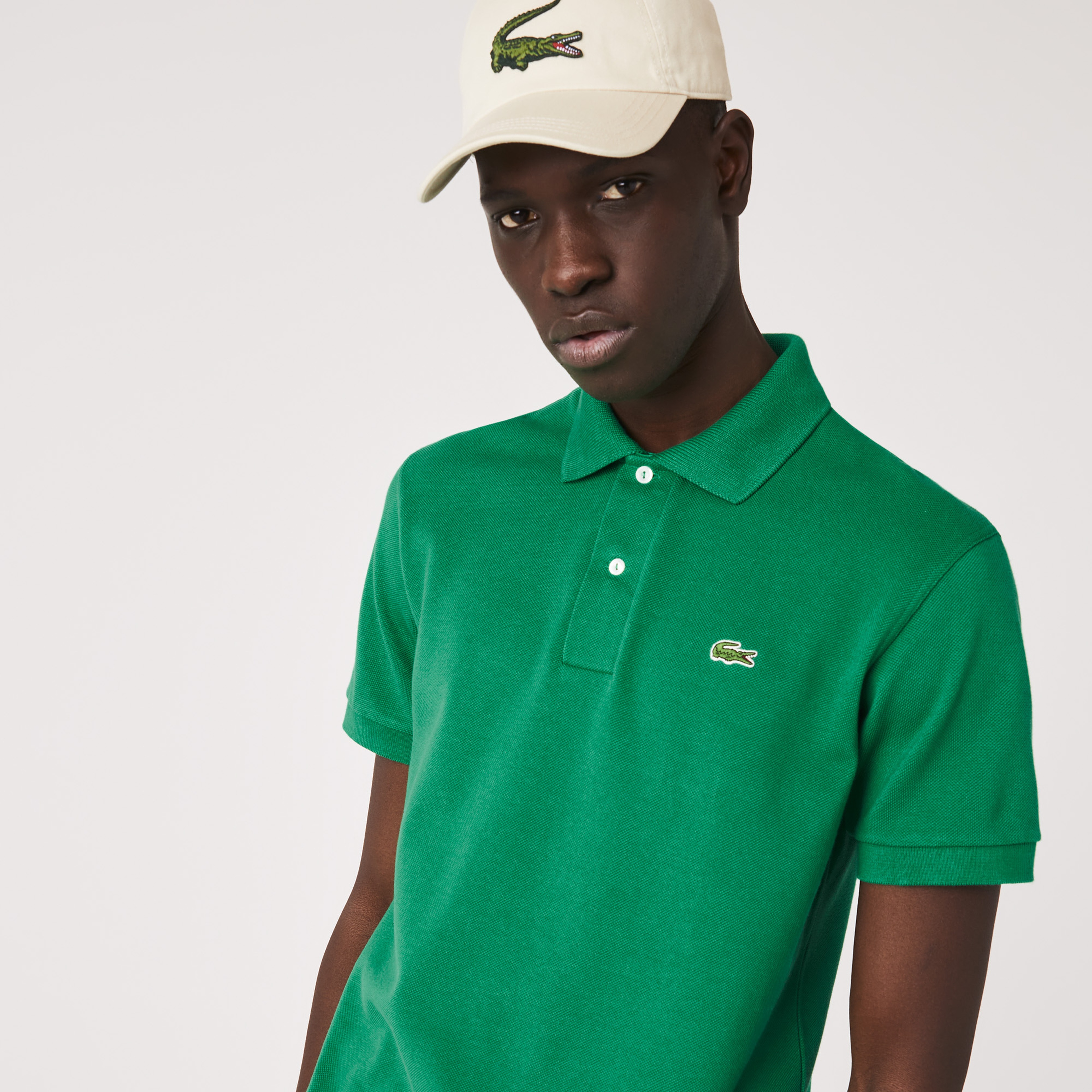 Lacoste Organik Pamuk Erkek Classic Fit L1221 Yeşil Polo