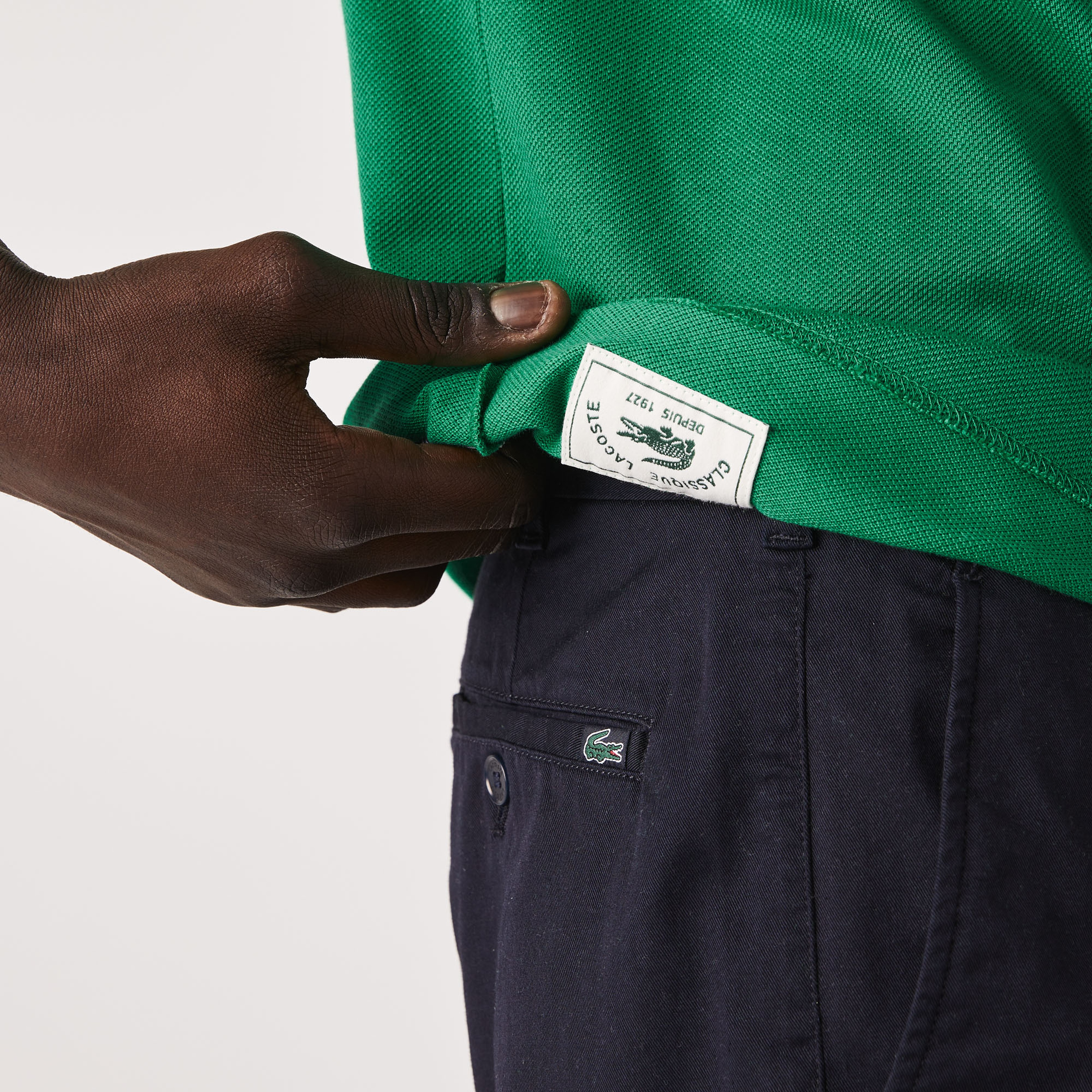 Lacoste Organik Pamuk Erkek Classic Fit L1221 Yeşil Polo