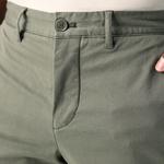 Erkek Slim Fit Koyu Yeşil Bermuda