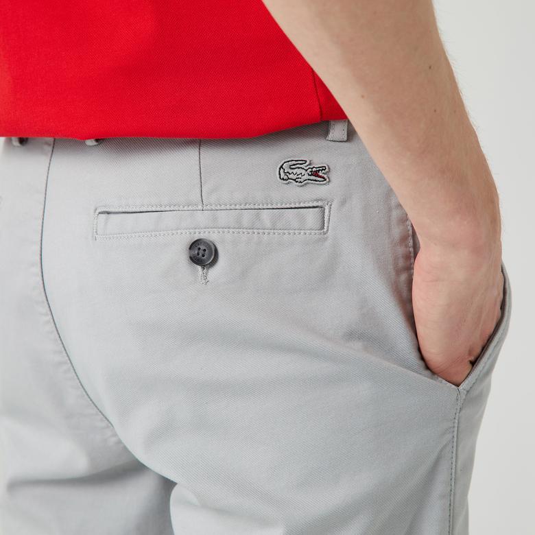 Erkek Regular Fit Gri Bermuda Şort