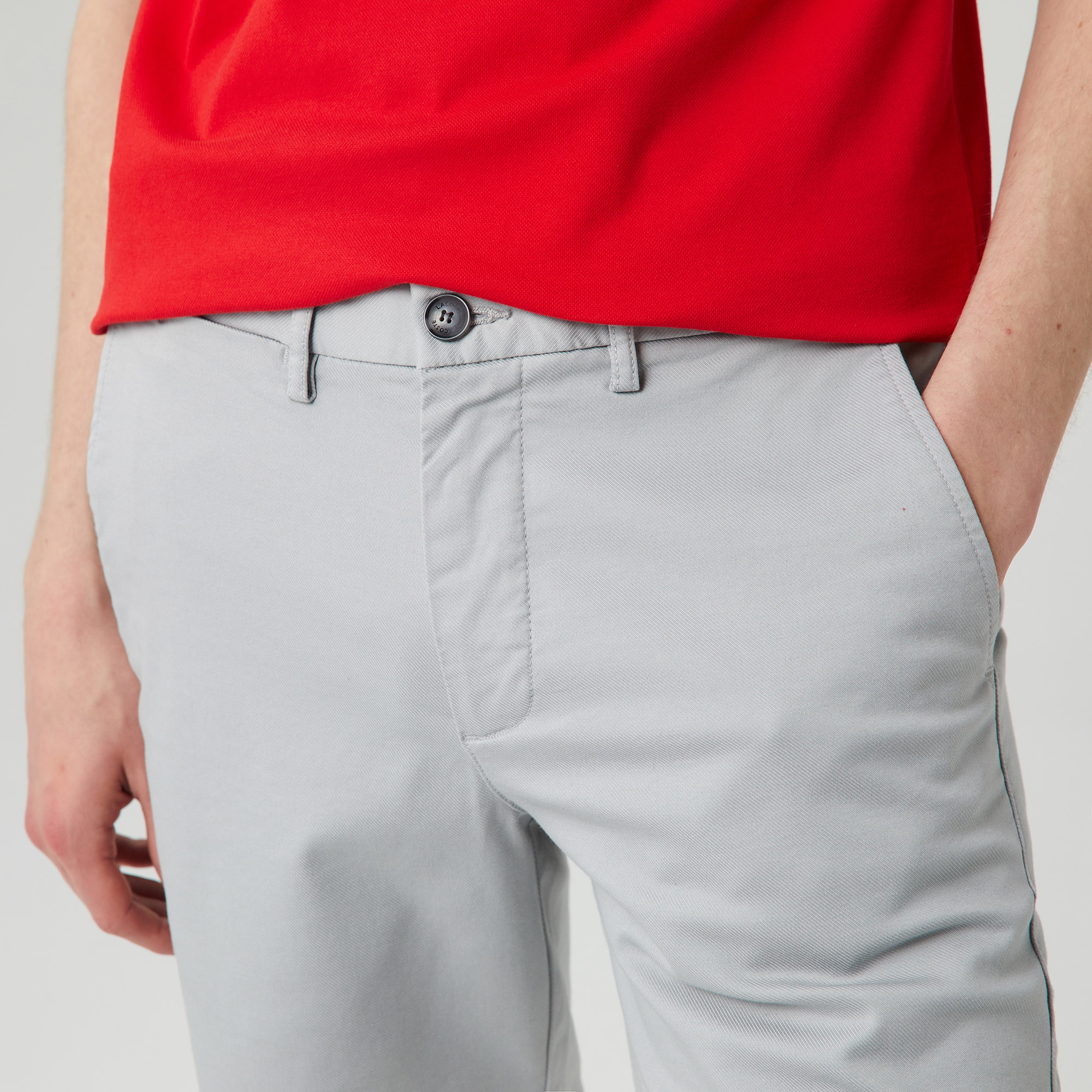 Erkek Regular Fit Gri Bermuda Şort