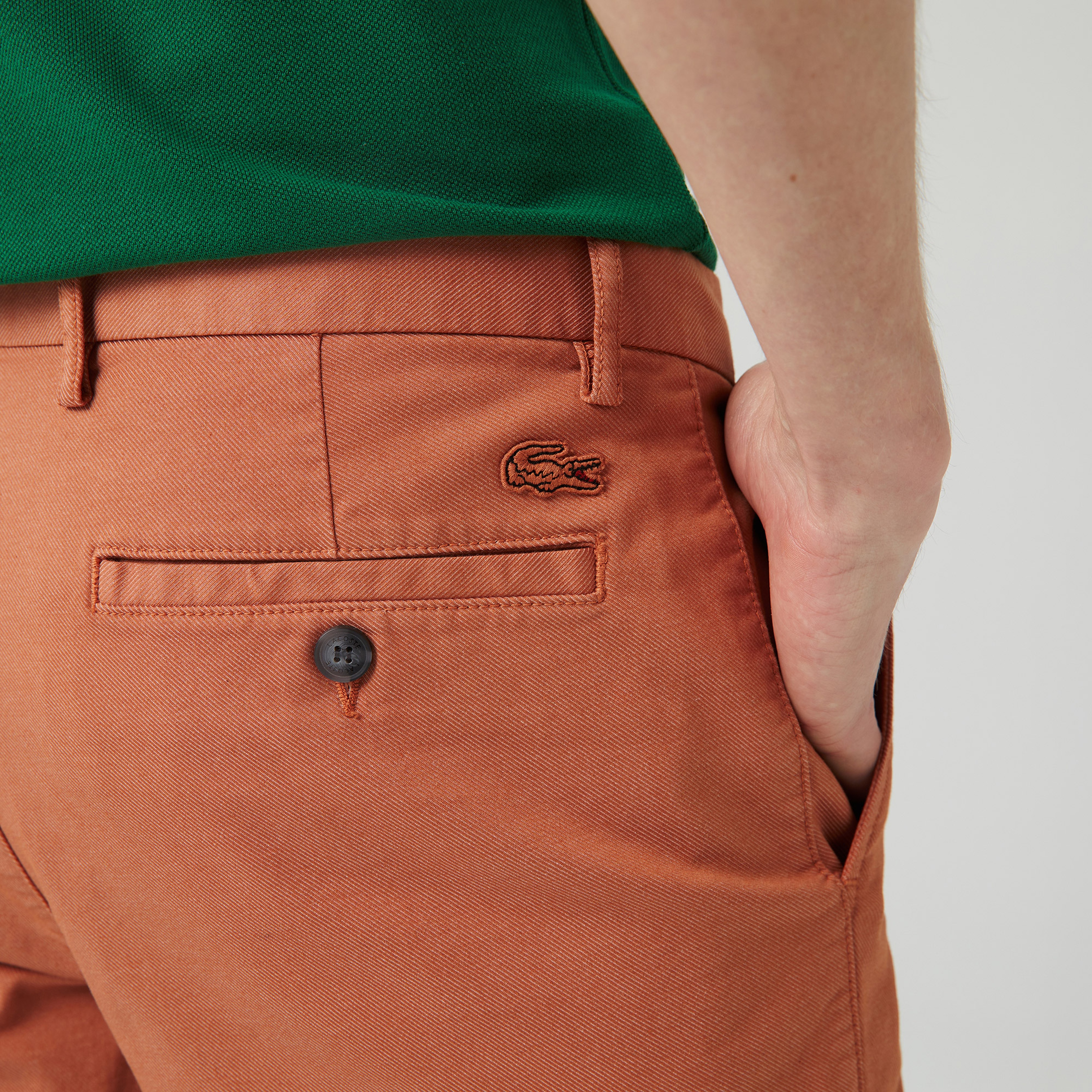 Lacoste Erkek Slim Fit Turuncu Bermuda