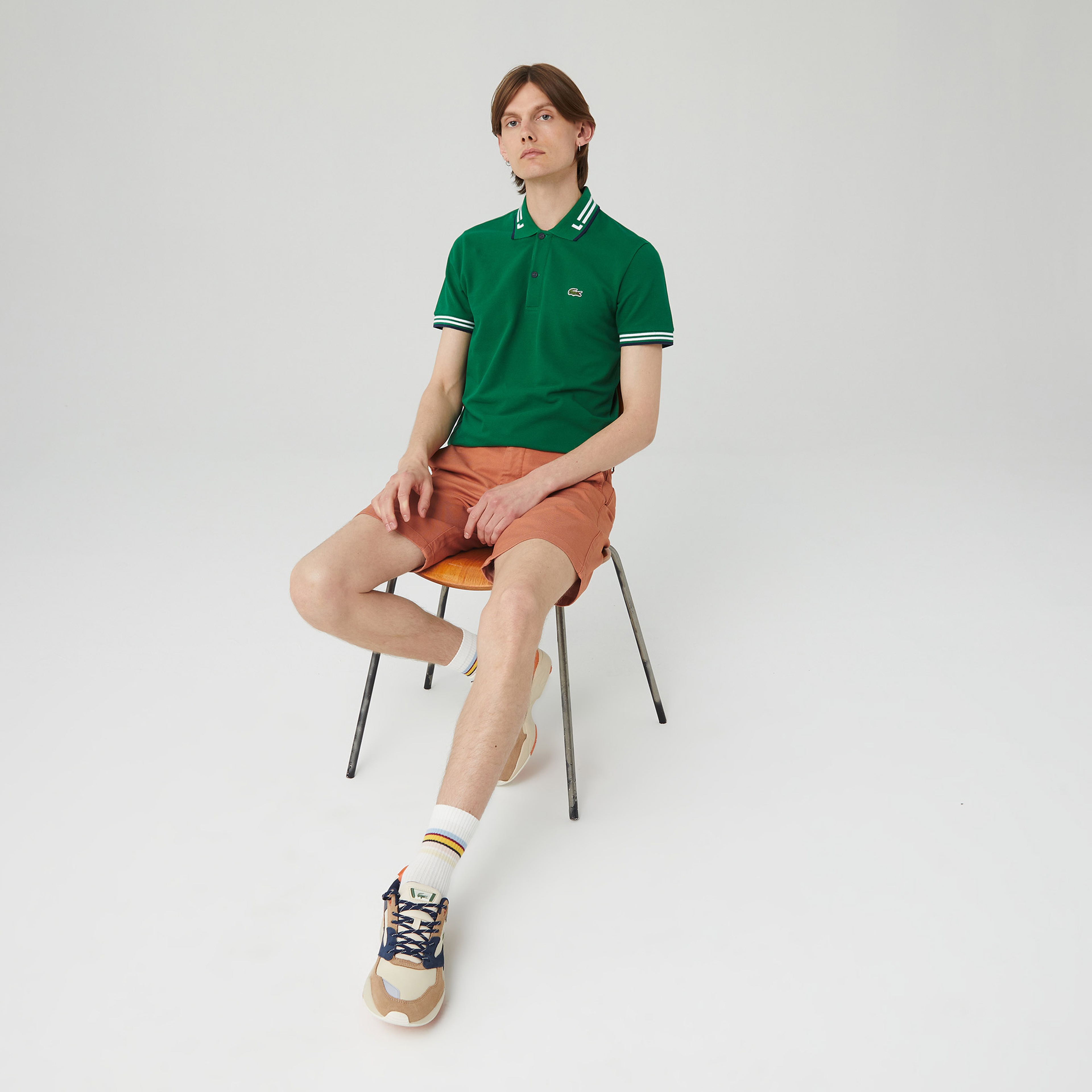 Lacoste Erkek Slim Fit Turuncu Bermuda