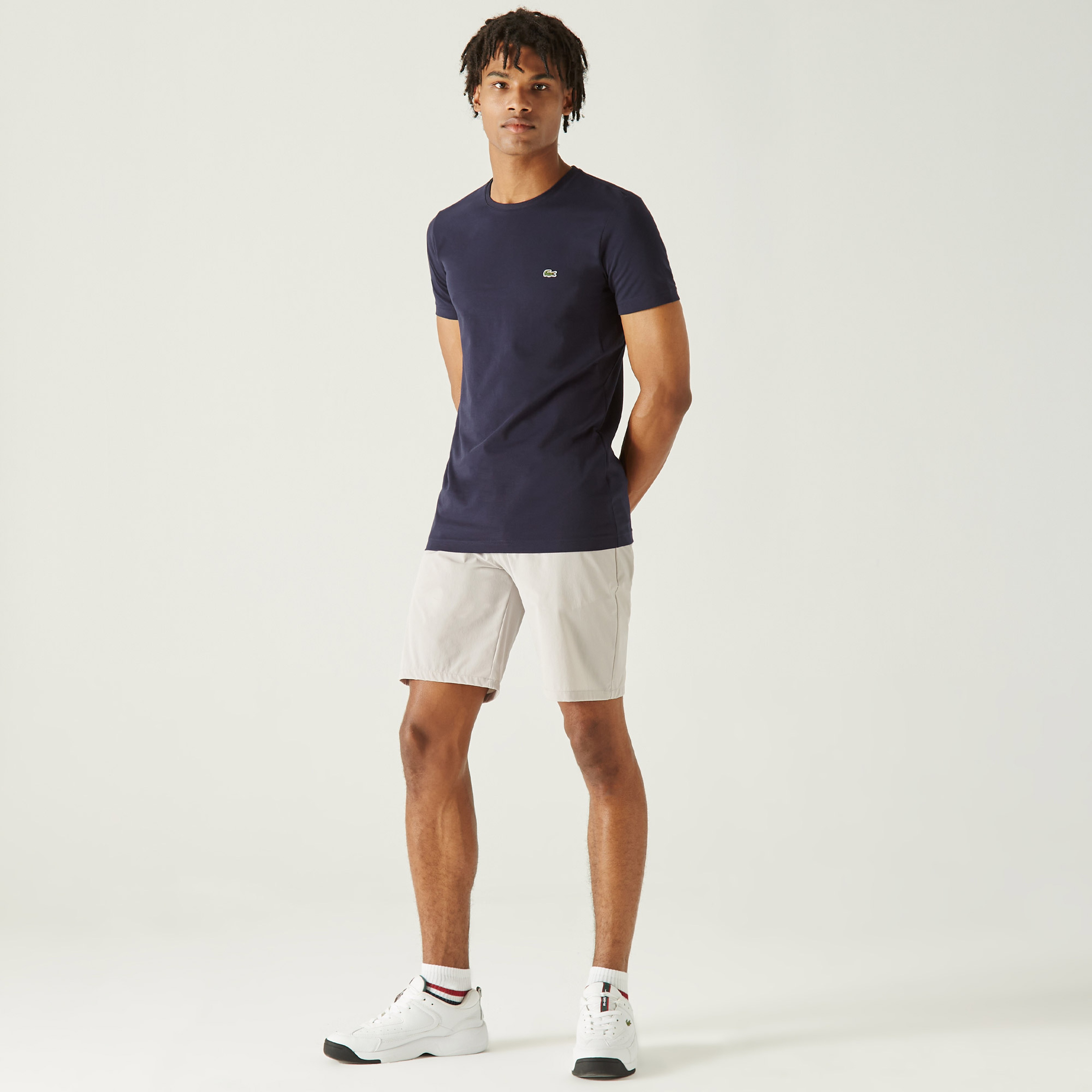 Lacoste Erkek Slim Fit Gri Bermuda