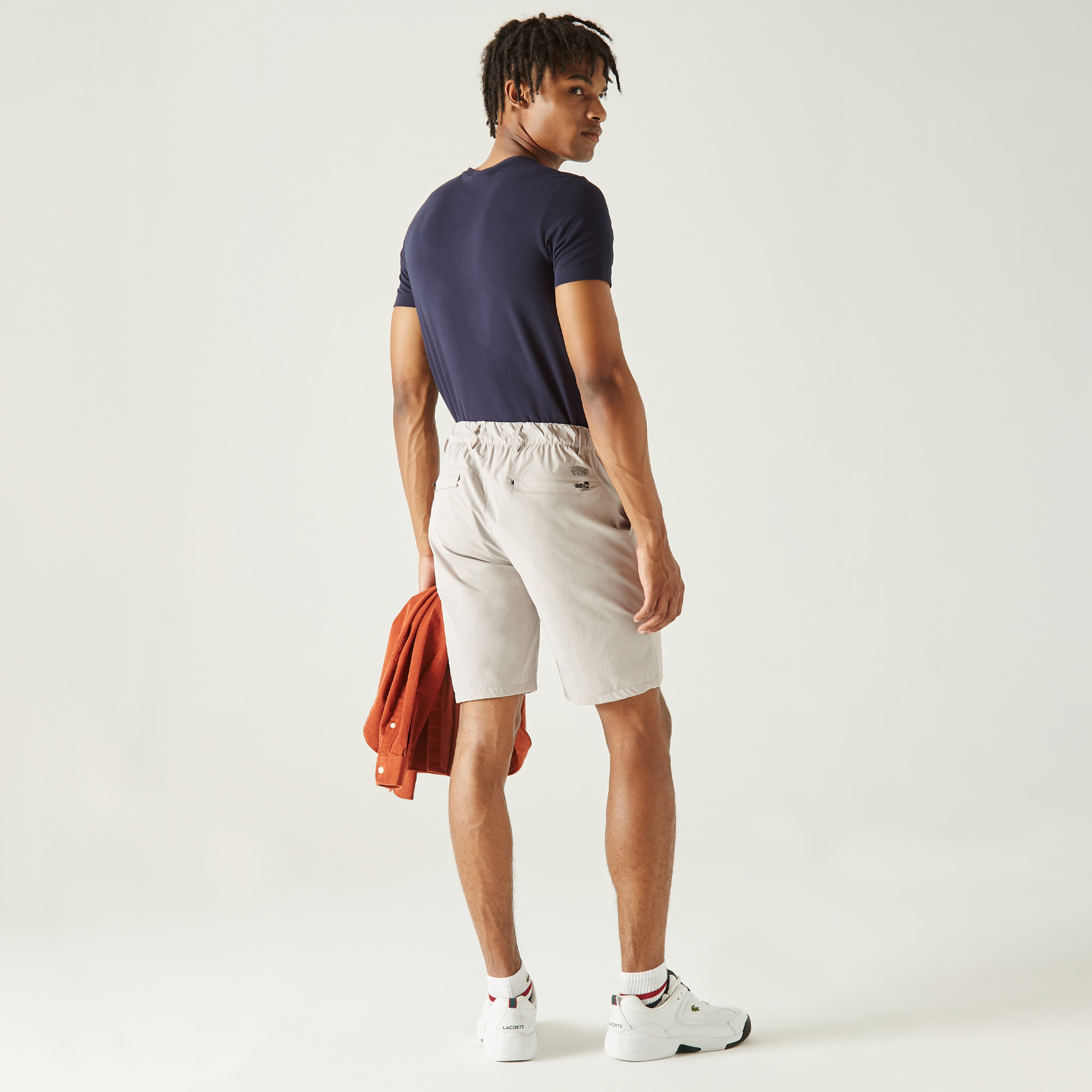 Lacoste Erkek Slim Fit Gri Bermuda