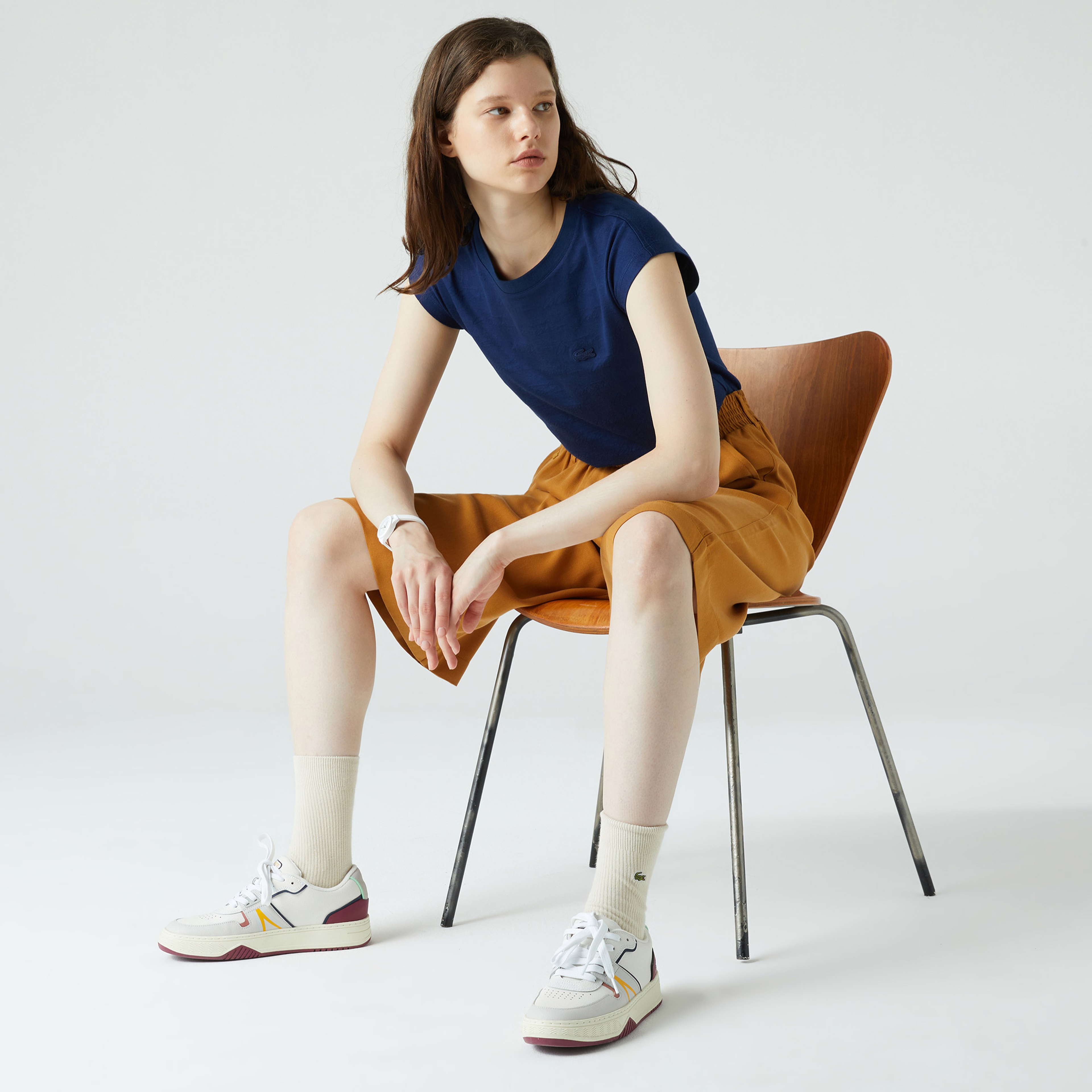 Kadın Relaxed Fit Kahverengi Bermuda