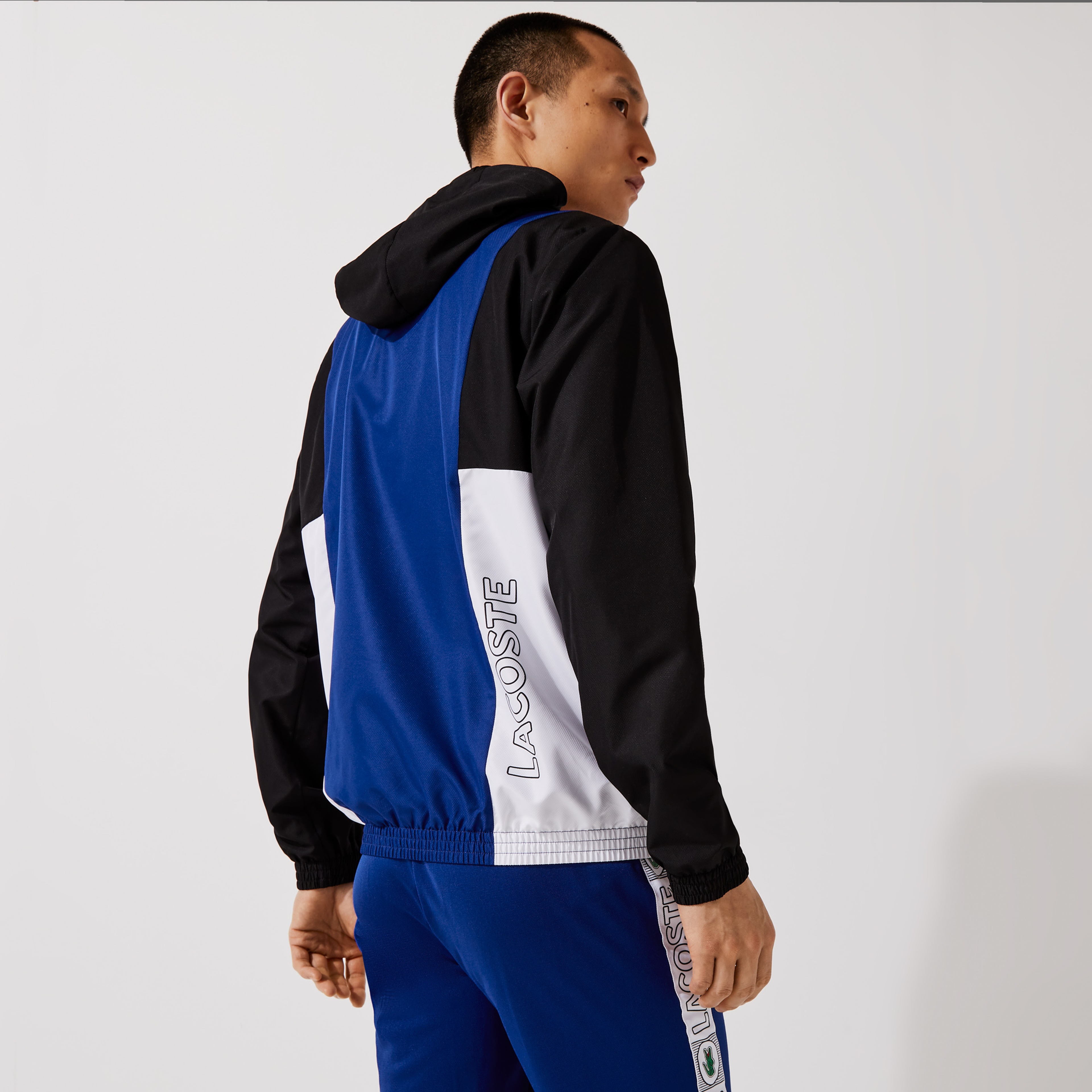 Lacoste SPORT Erkek Kapüşonlu Lacivert Ceket