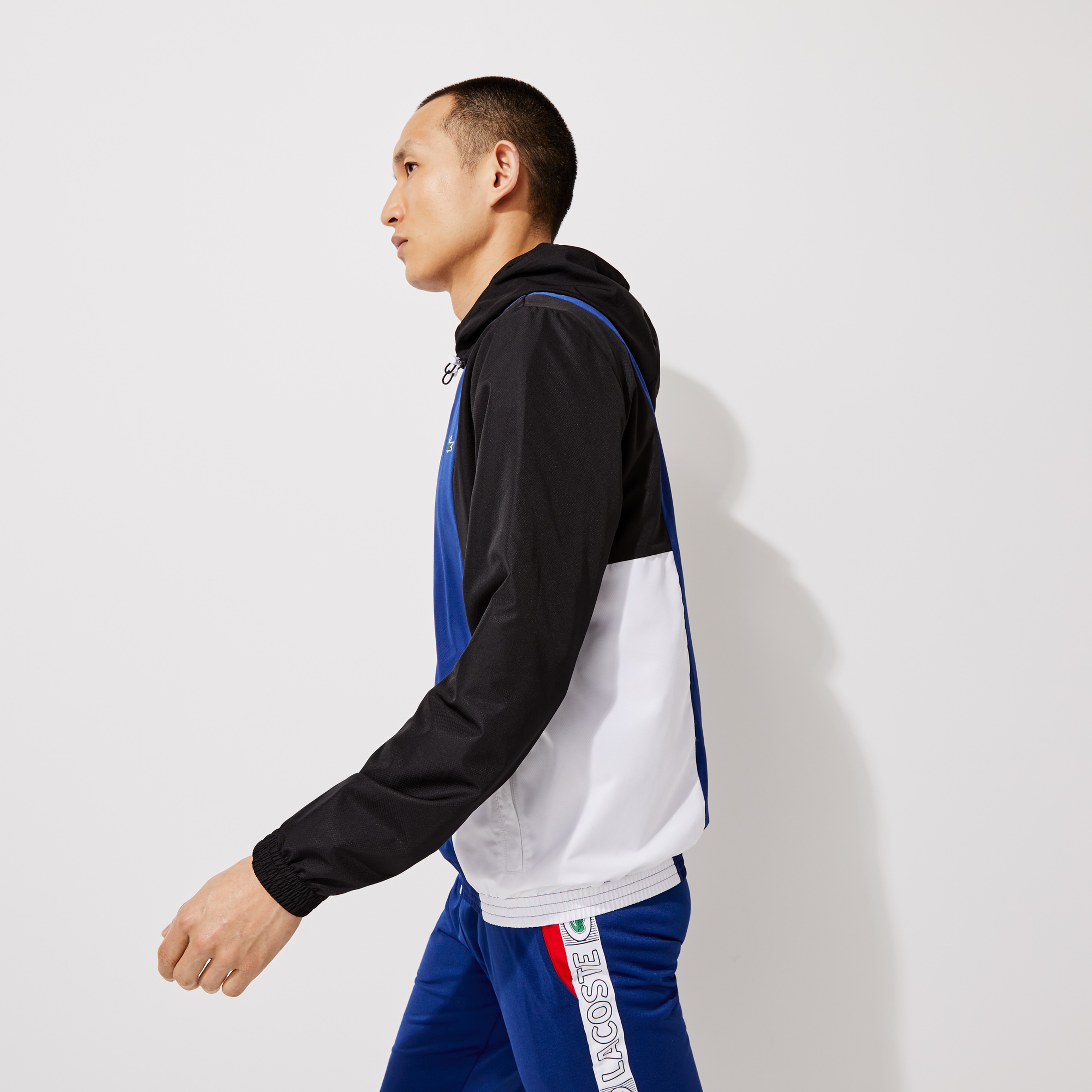 Lacoste SPORT Erkek Kapüşonlu Lacivert Ceket