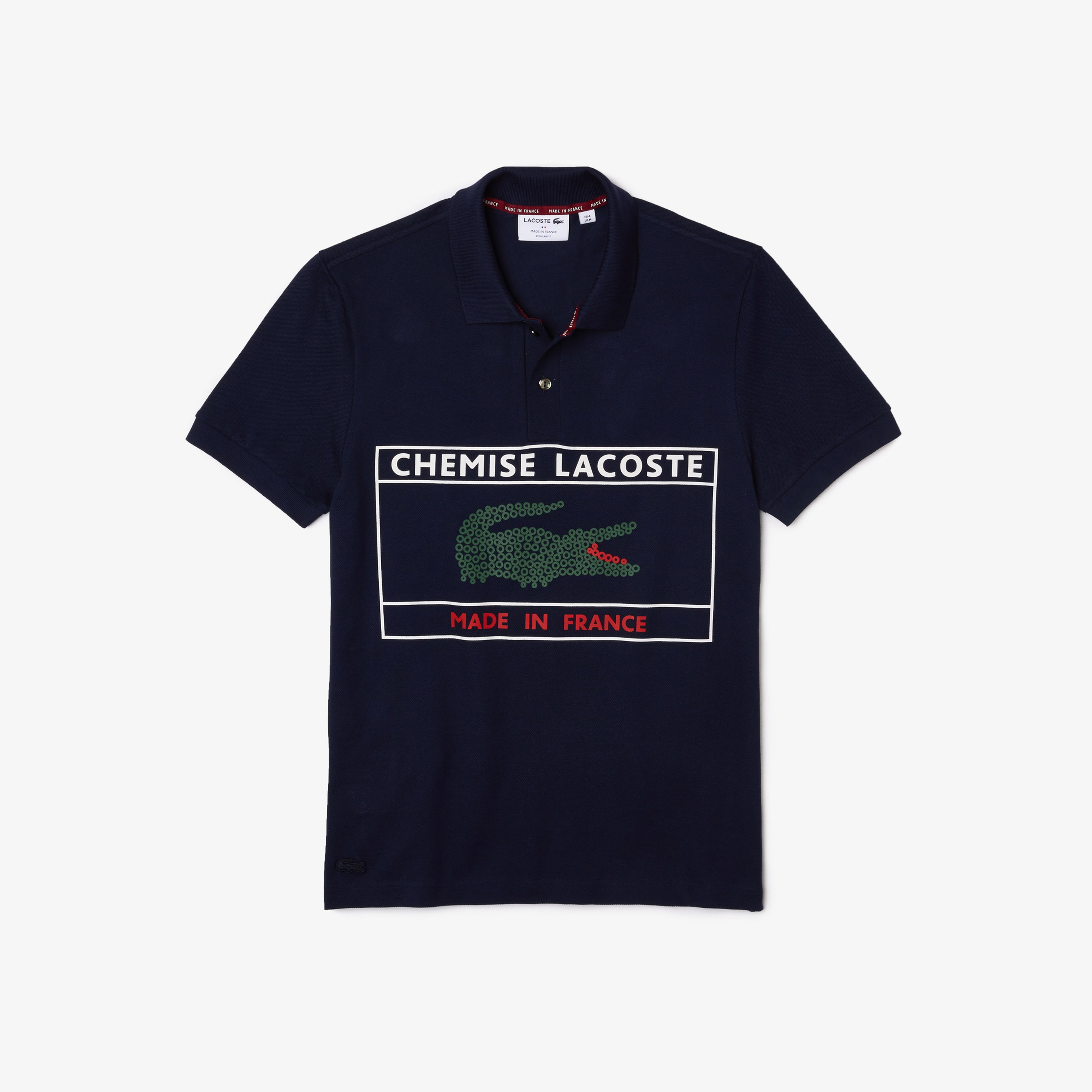 Lacoste Erkek Regular Fit Baskılı Lacivert Polo