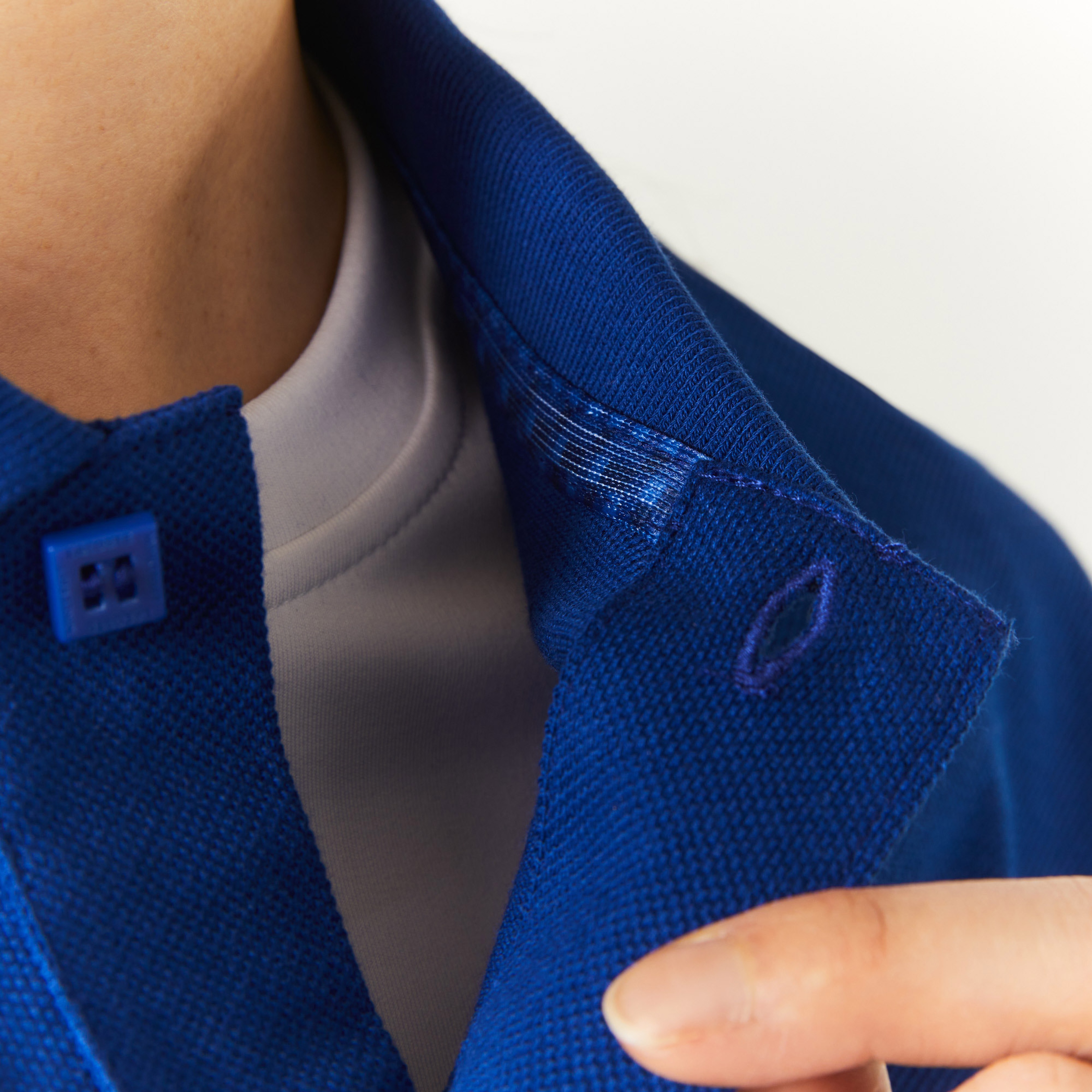 Lacoste X Minecraft Unisex Classic Fit Baskılı Lacivert Polo