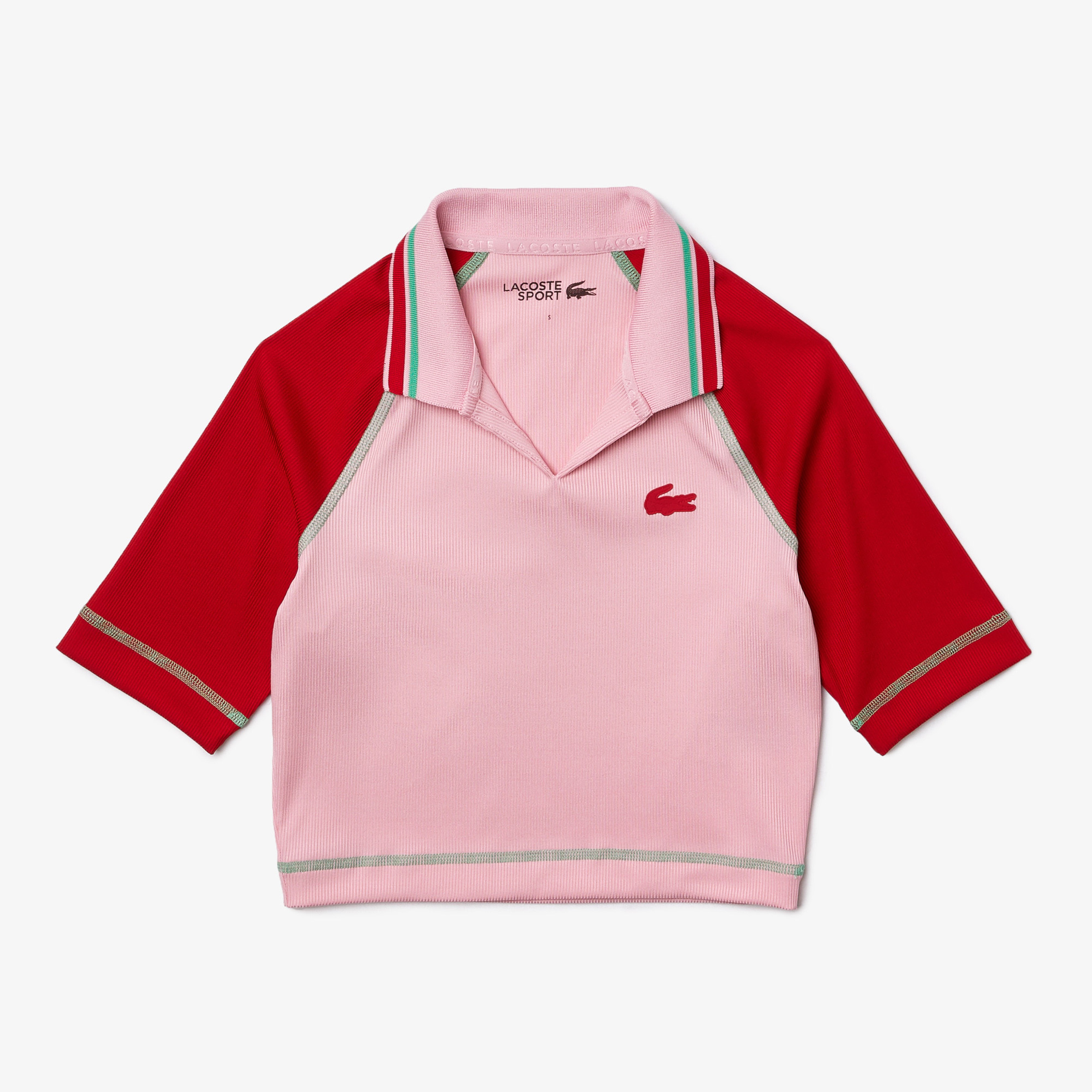 Lacoste SPORT Kadın Slim Fit Açık Kırmızı Polo