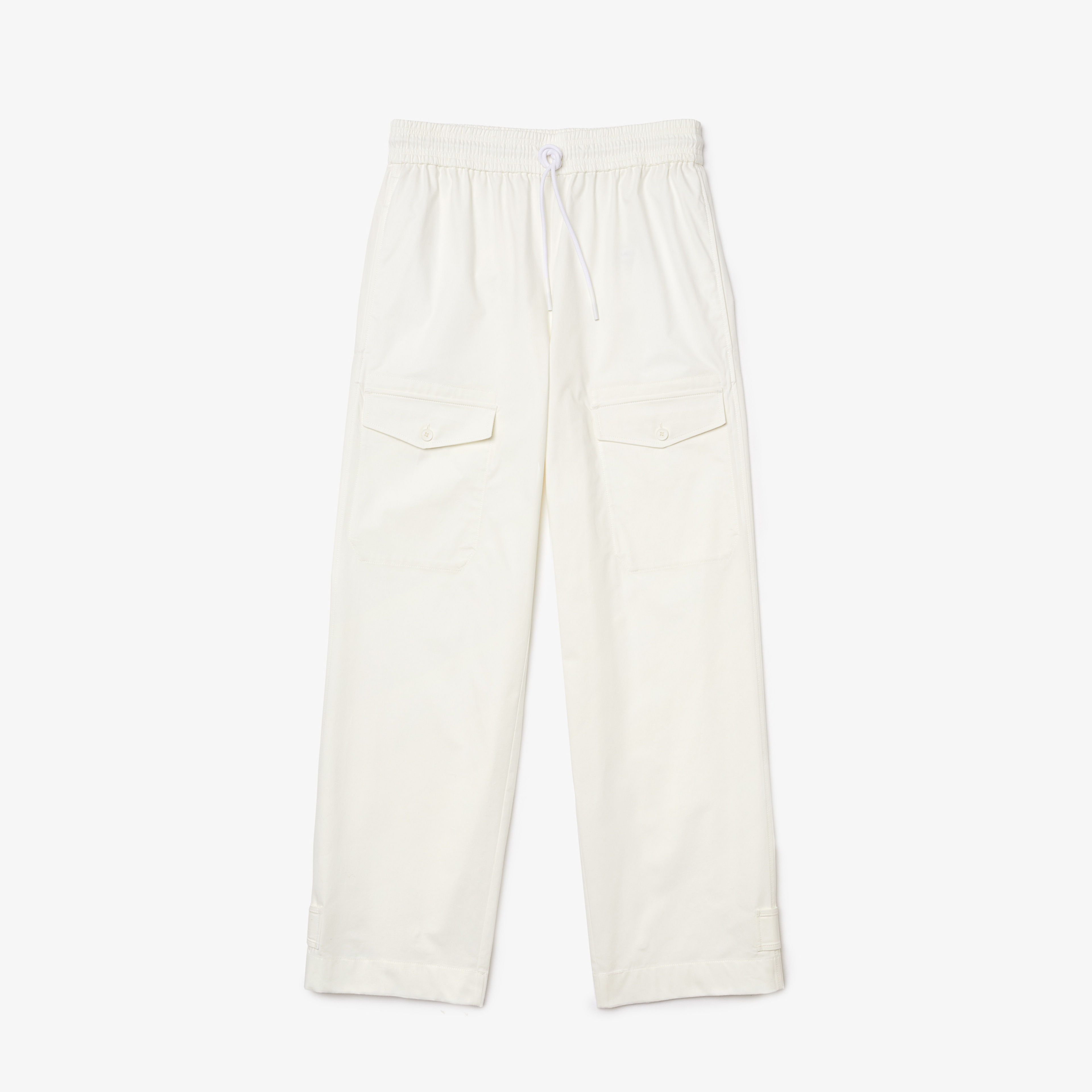 Lacoste Kadın Wide Leg Beyaz Pantolon