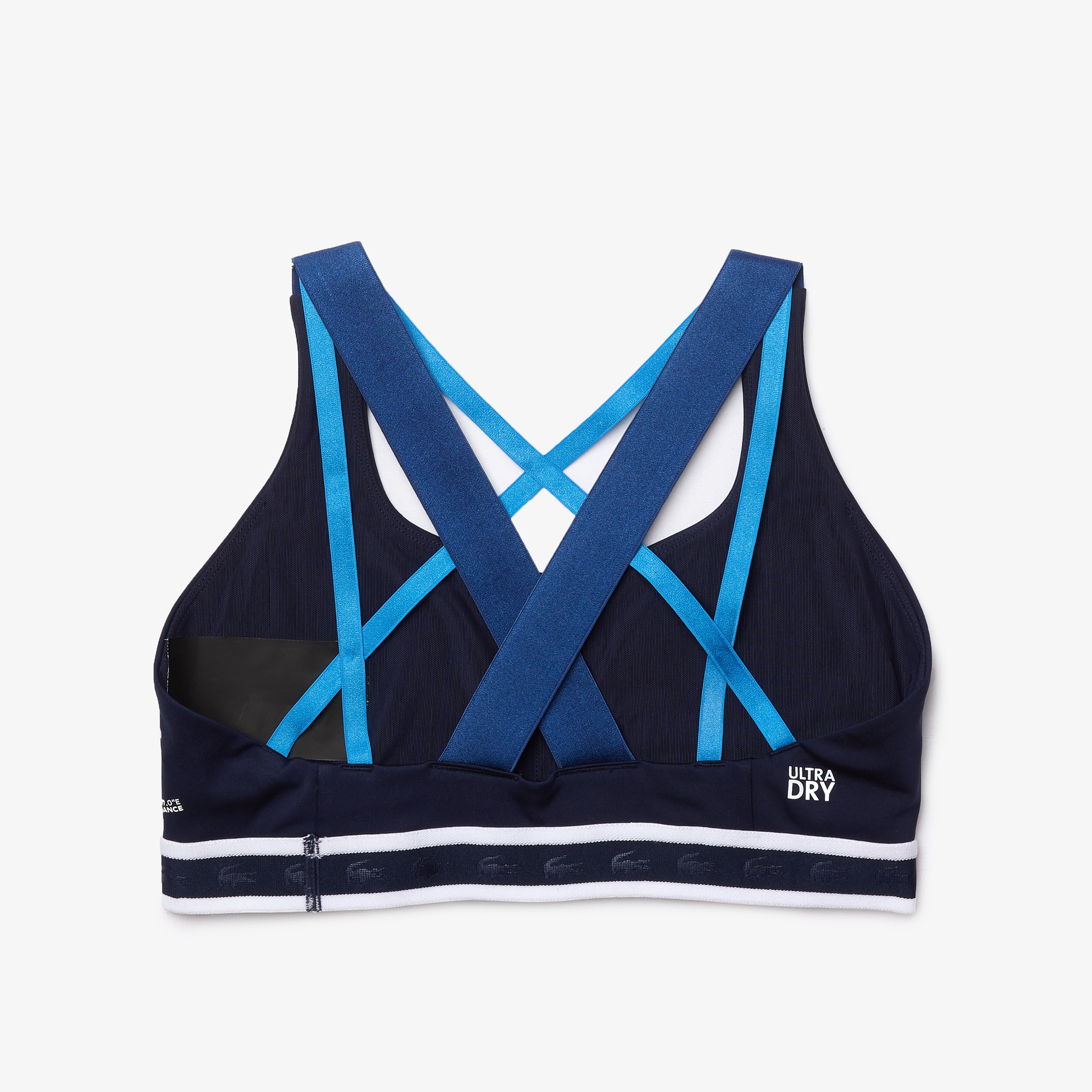 Lacoste SPORT Active Kadın Askılı Bisiklet Yaka Baskılı Lacivert Bra
