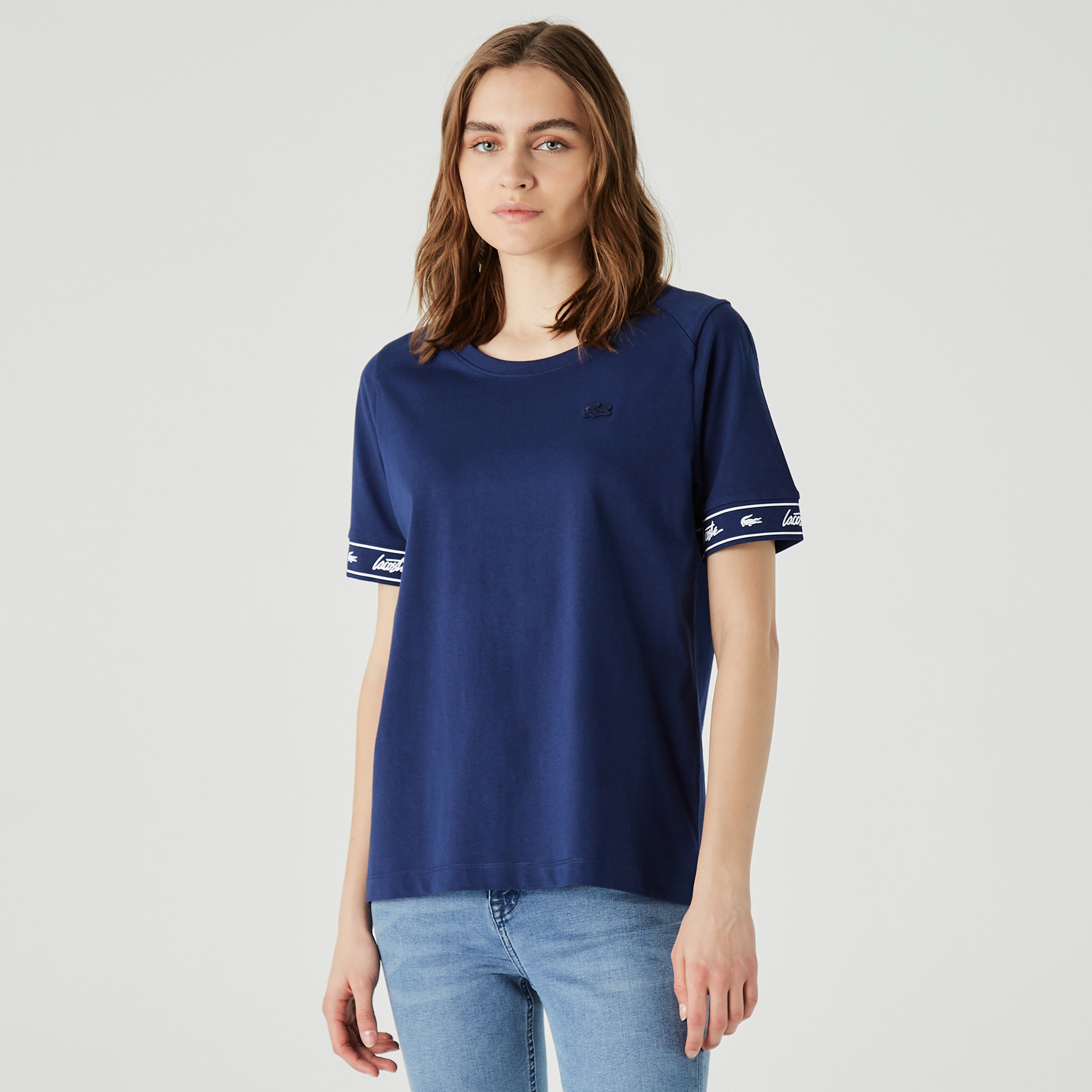 Lacoste Kadın Lacivert T-Shirt