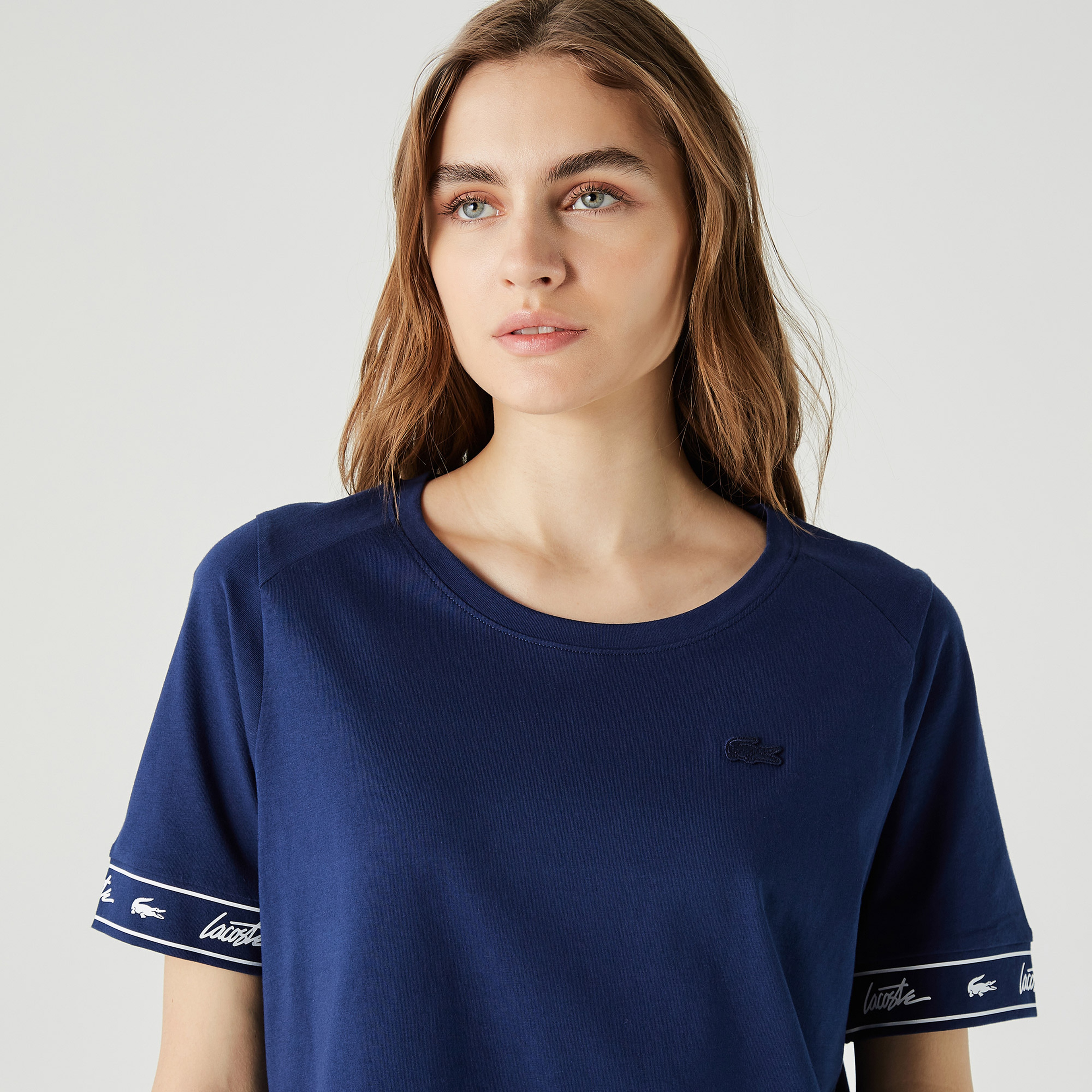 Lacoste Kadın Lacivert T-Shirt