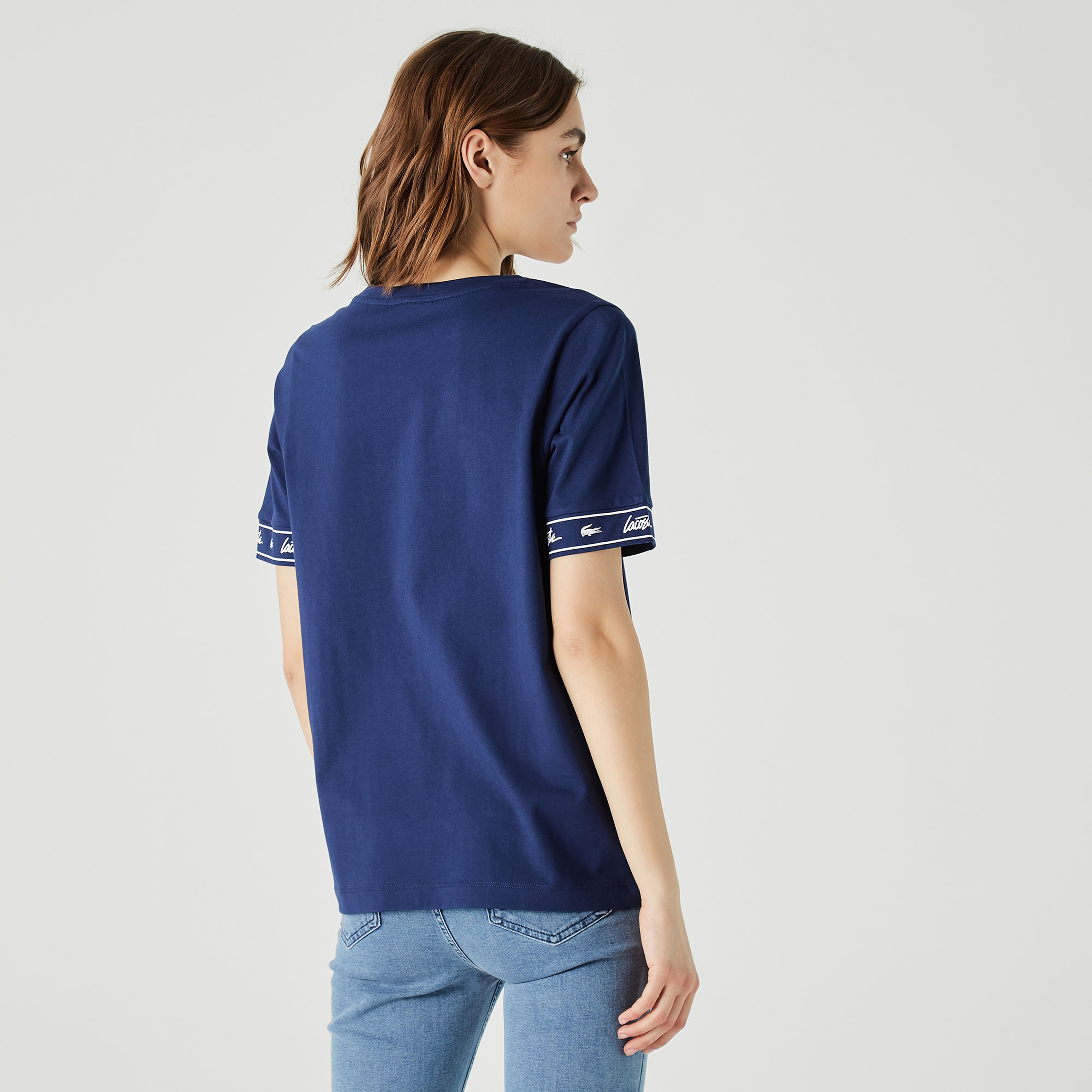 Lacoste Kadın Lacivert T-Shirt
