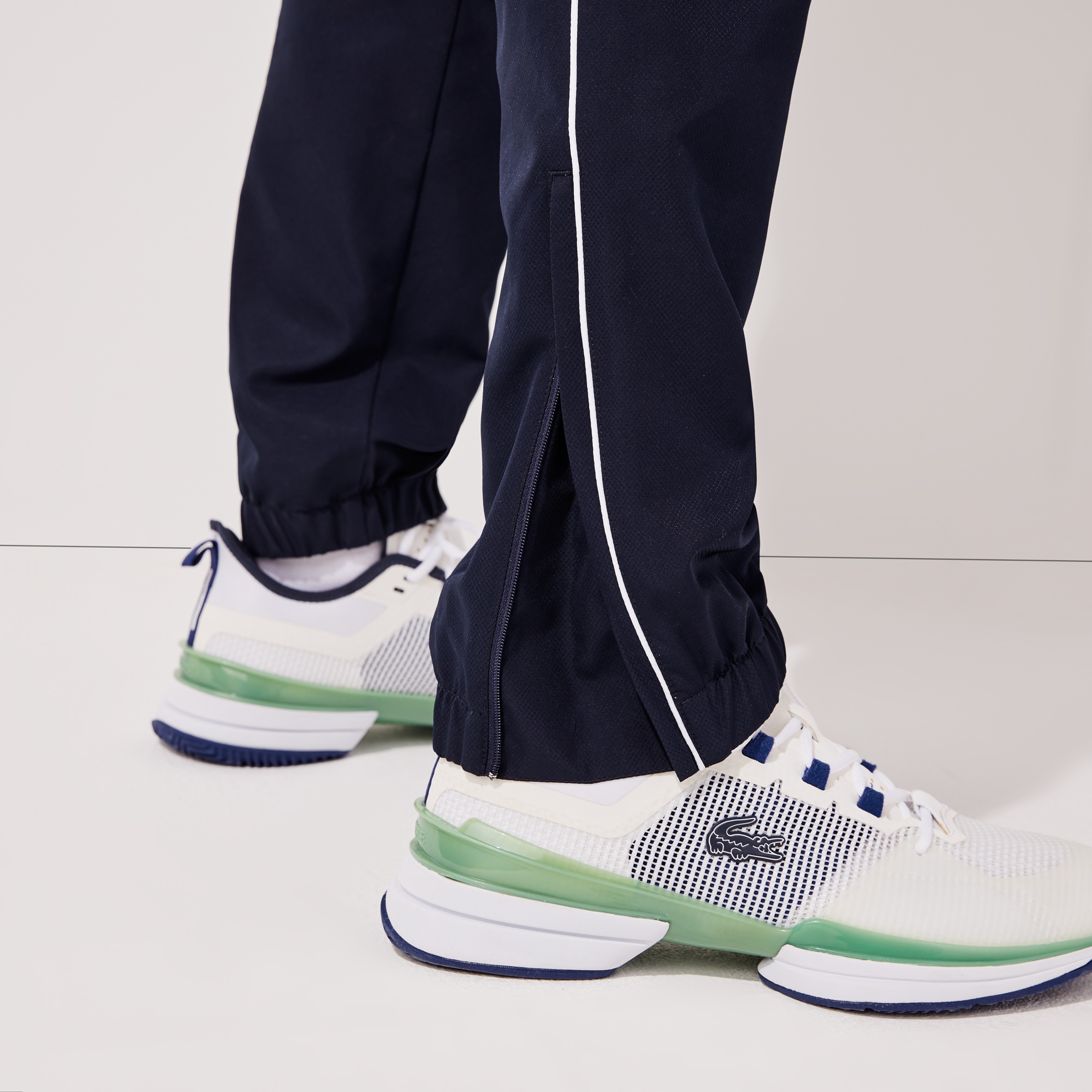 Lacoste SPORT Erkek Regular Fit Dik Yaka Renk Bloklu Lacivert Eşofman Takımı