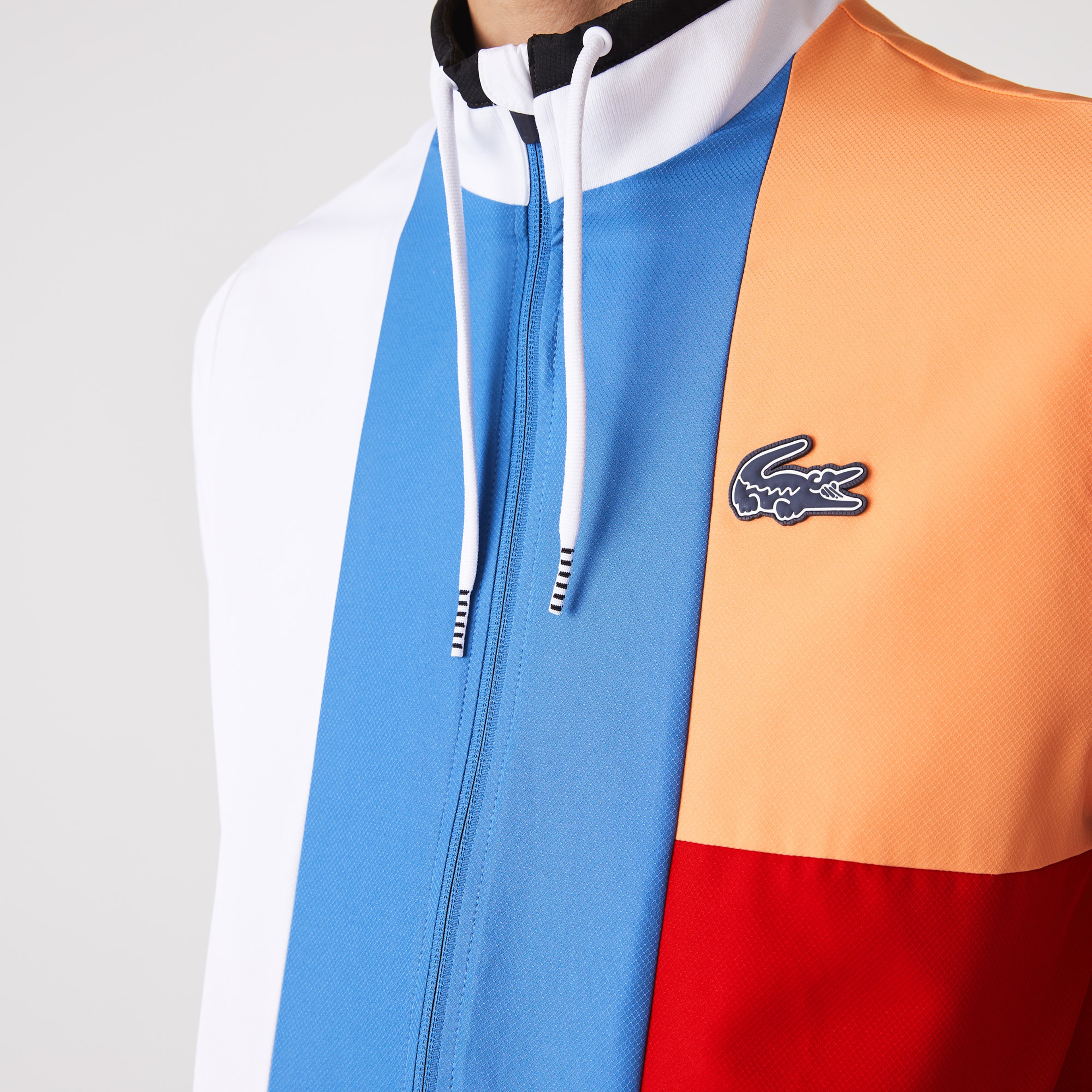 Lacoste SPORT Erkek Regular Fit Dik Yaka Renk Bloklu Lacivert Eşofman Takımı