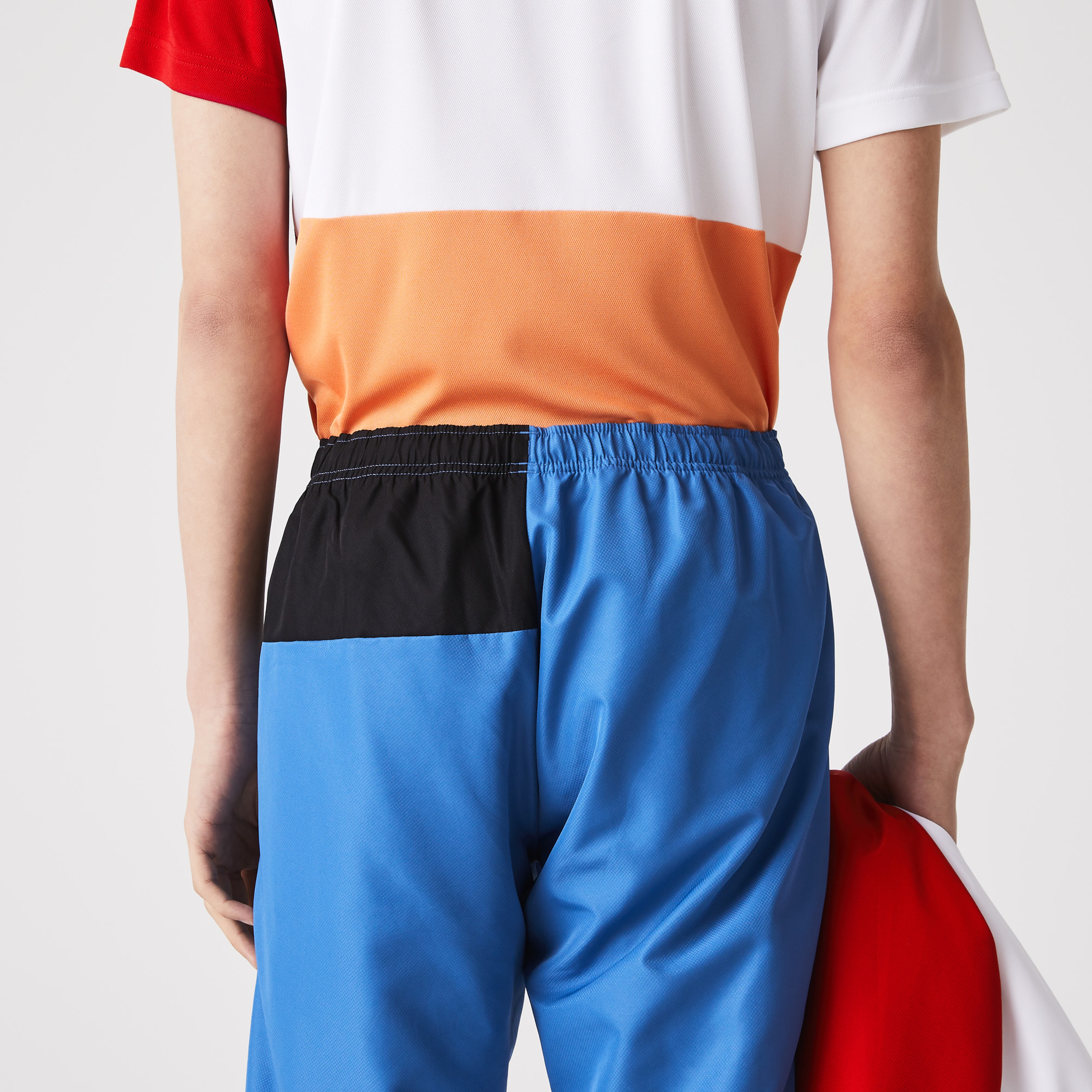 Lacoste SPORT Erkek Regular Fit Dik Yaka Renk Bloklu Lacivert Eşofman Takımı