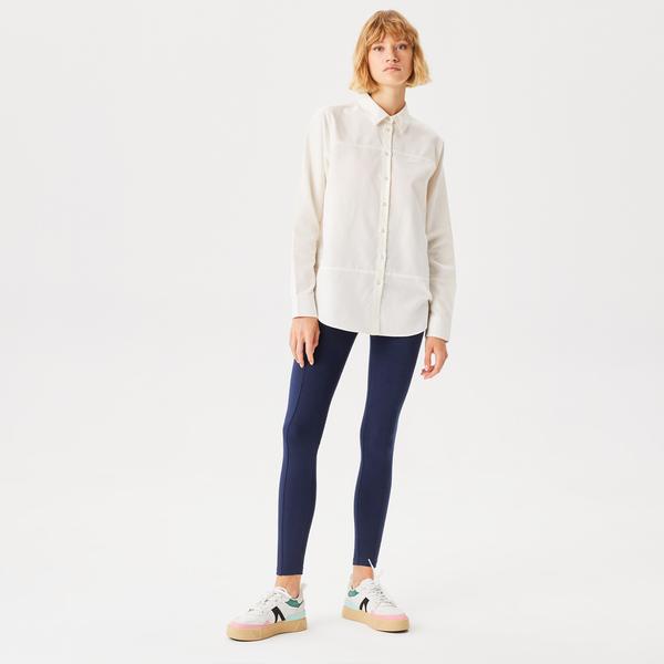 Lacoste Kadın Skinny Fit Lacivert Tayt