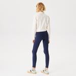 Lacoste Kadın Skinny Fit Lacivert Tayt