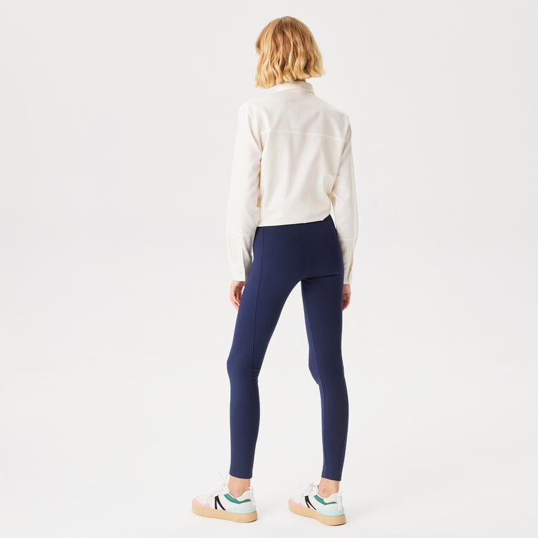 Lacoste Kadın Skinny Fit Lacivert Tayt
