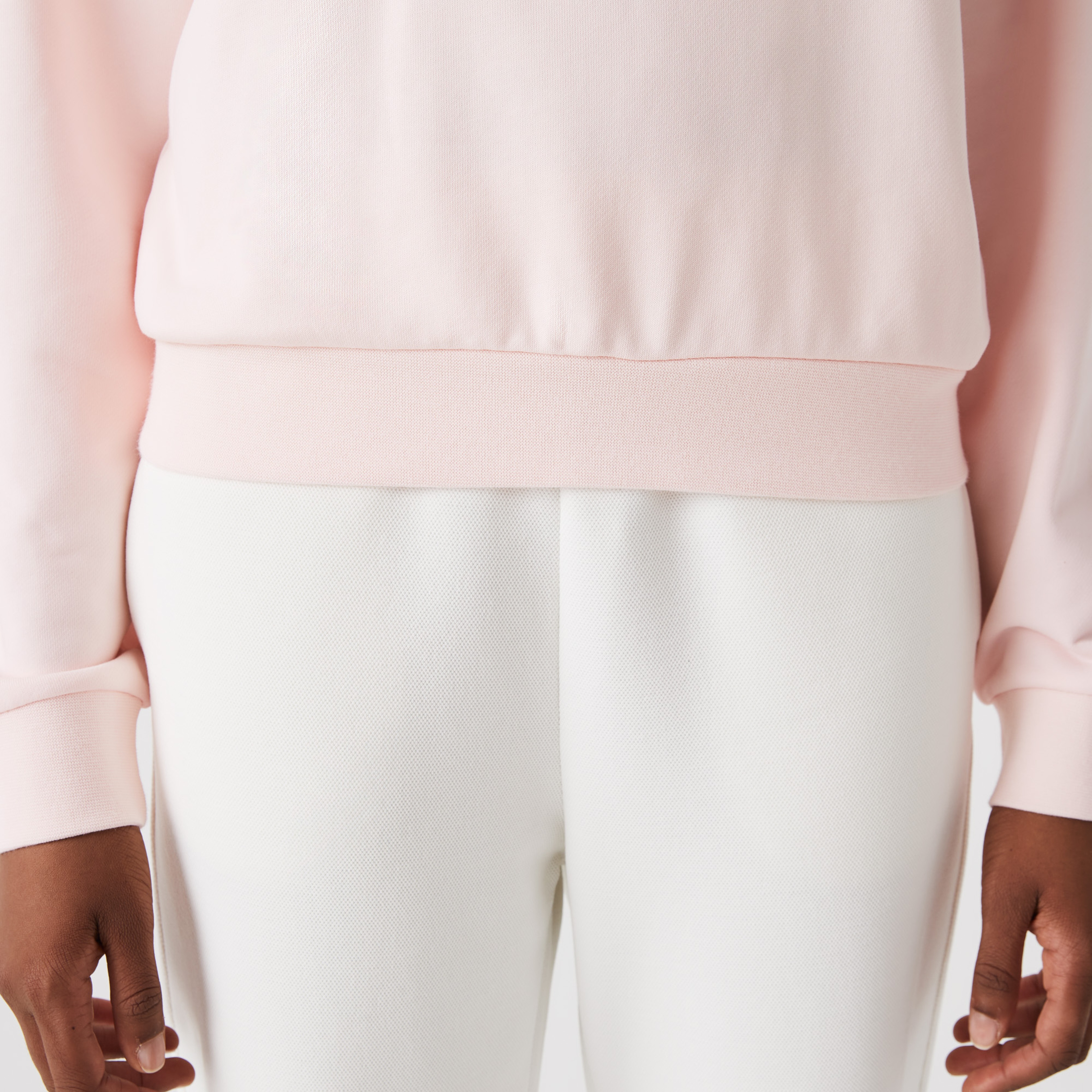 Lacoste Kadın Regular Fit Bisiklet Yaka Organik Pamuk Pembe Sweatshirt