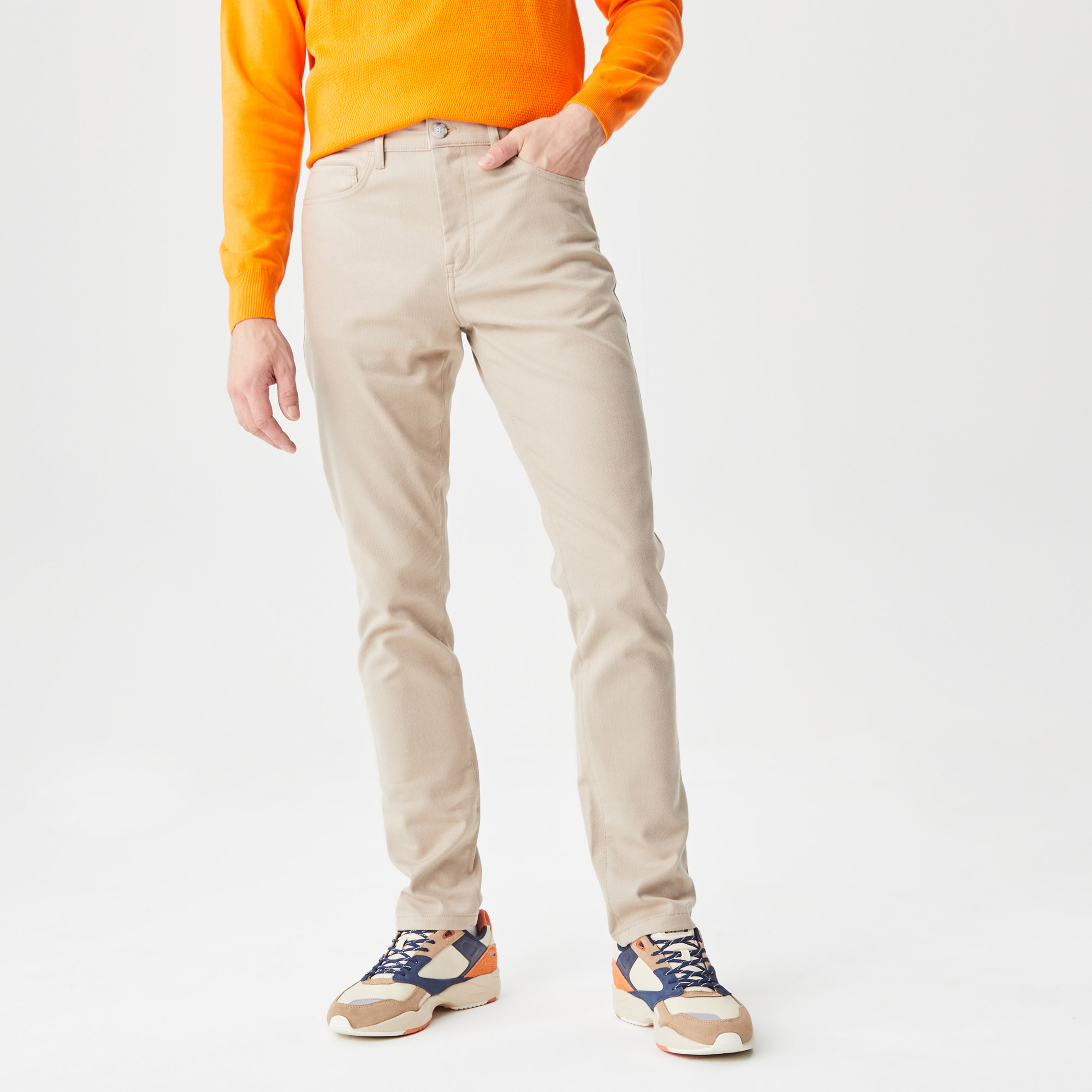 Lacoste Erkek Slim Fit Bej Pantolon