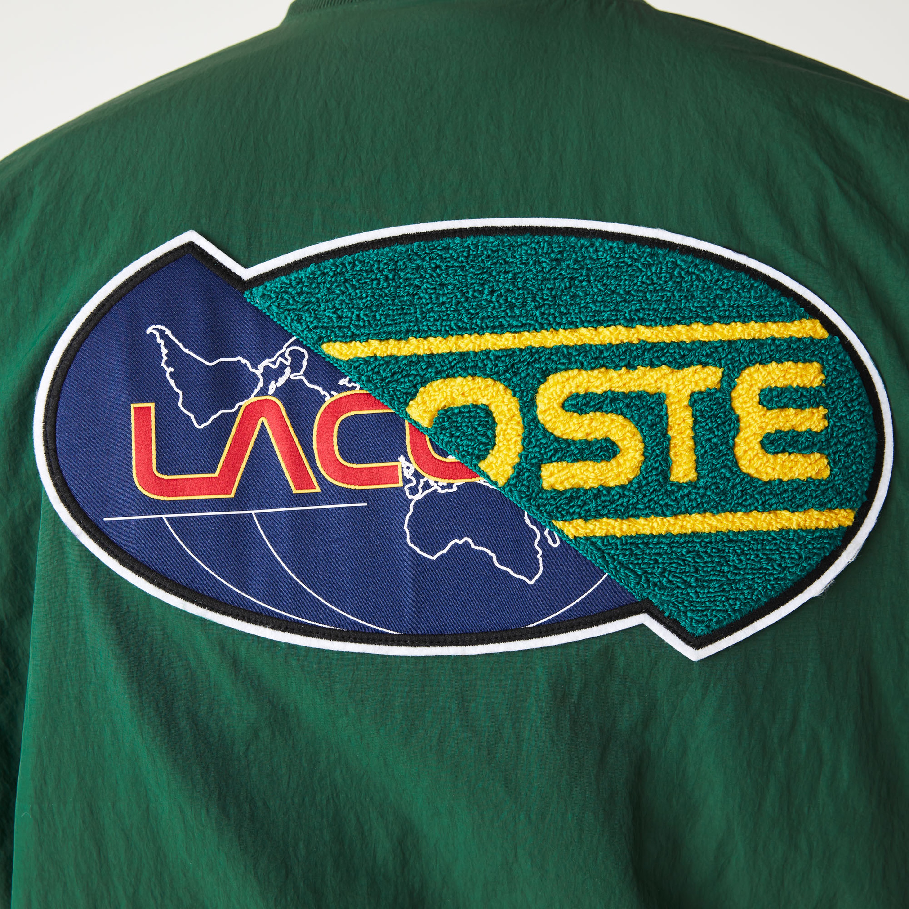 Lacoste L!VE Erkek Hakim Yaka Baskılı Yeşil Ceket