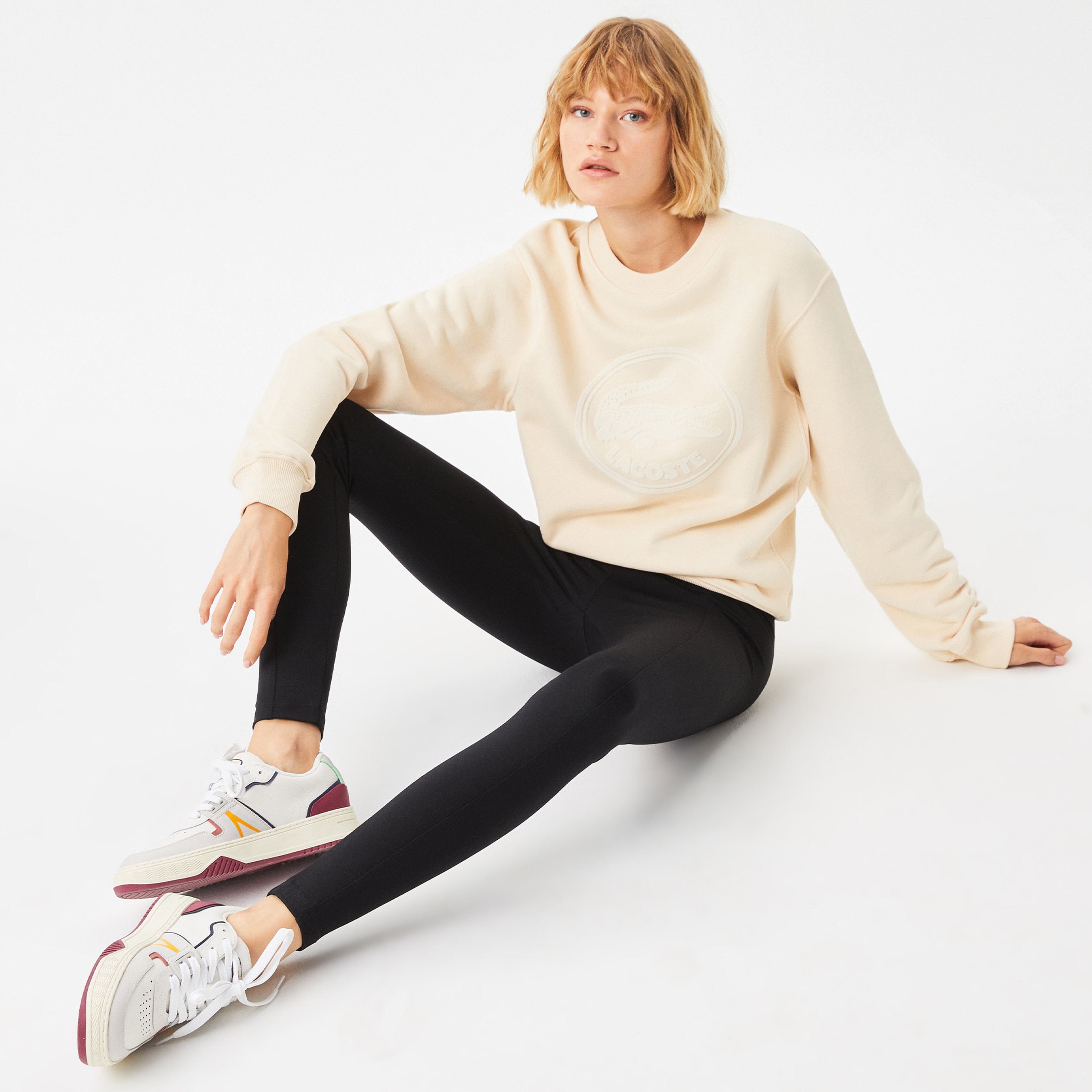 Lacoste Kadın Skinny Fit Siyah Tayt