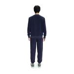 Lacoste X A.P.C Unisex Relaxed Fit Bisiklet Yaka Baskılı Lacivert Sweatshirt