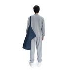 Lacoste X A.P.C Unisex Relaxed Fit Bisiklet Yaka Baskılı Gri Sweatshirt