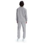 Lacoste X A.P.C Unisex Relaxed Fit Bisiklet Yaka Baskılı Gri Sweatshirt