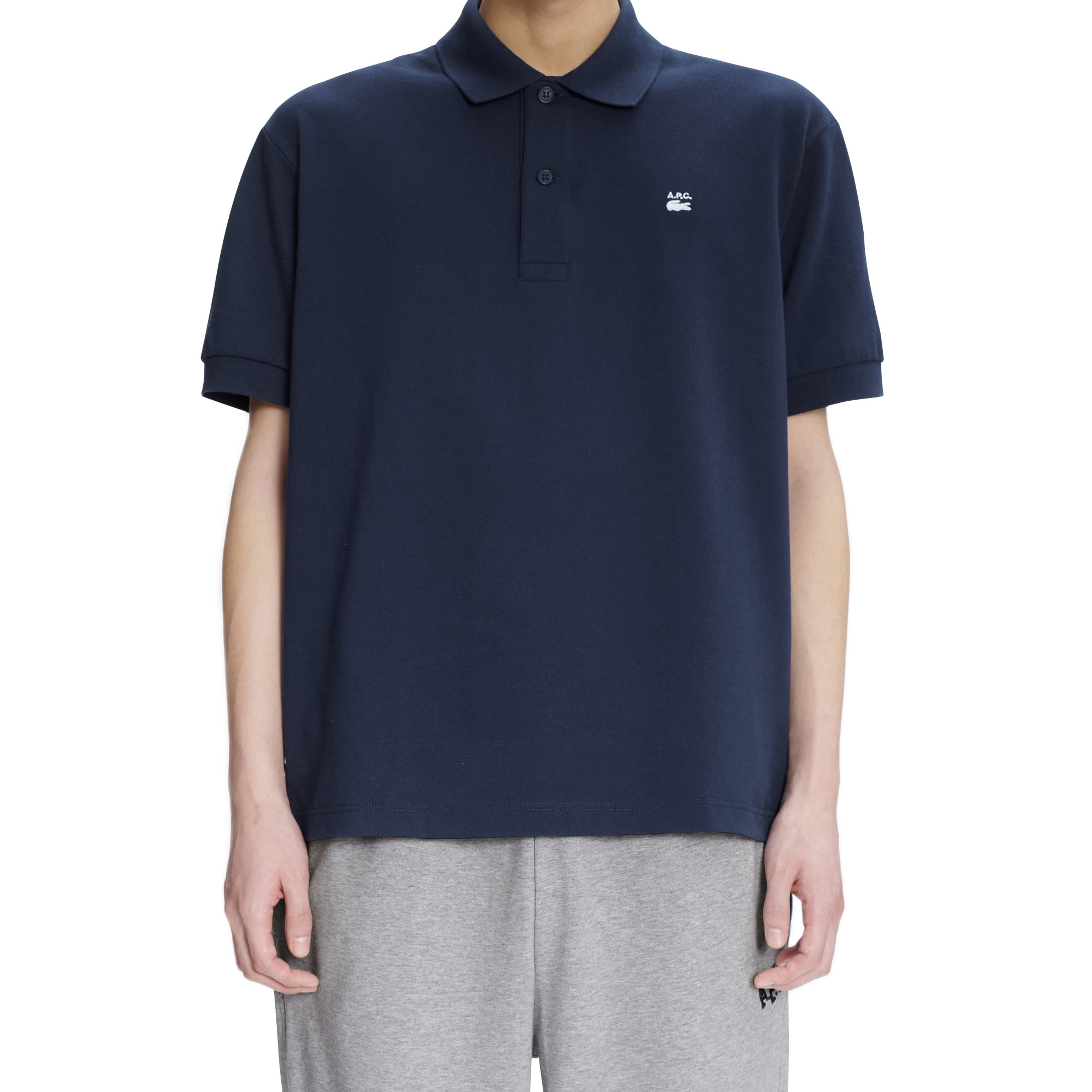 Lacoste X A.P.C Erkek Relaxed Fit Lacivert Polo