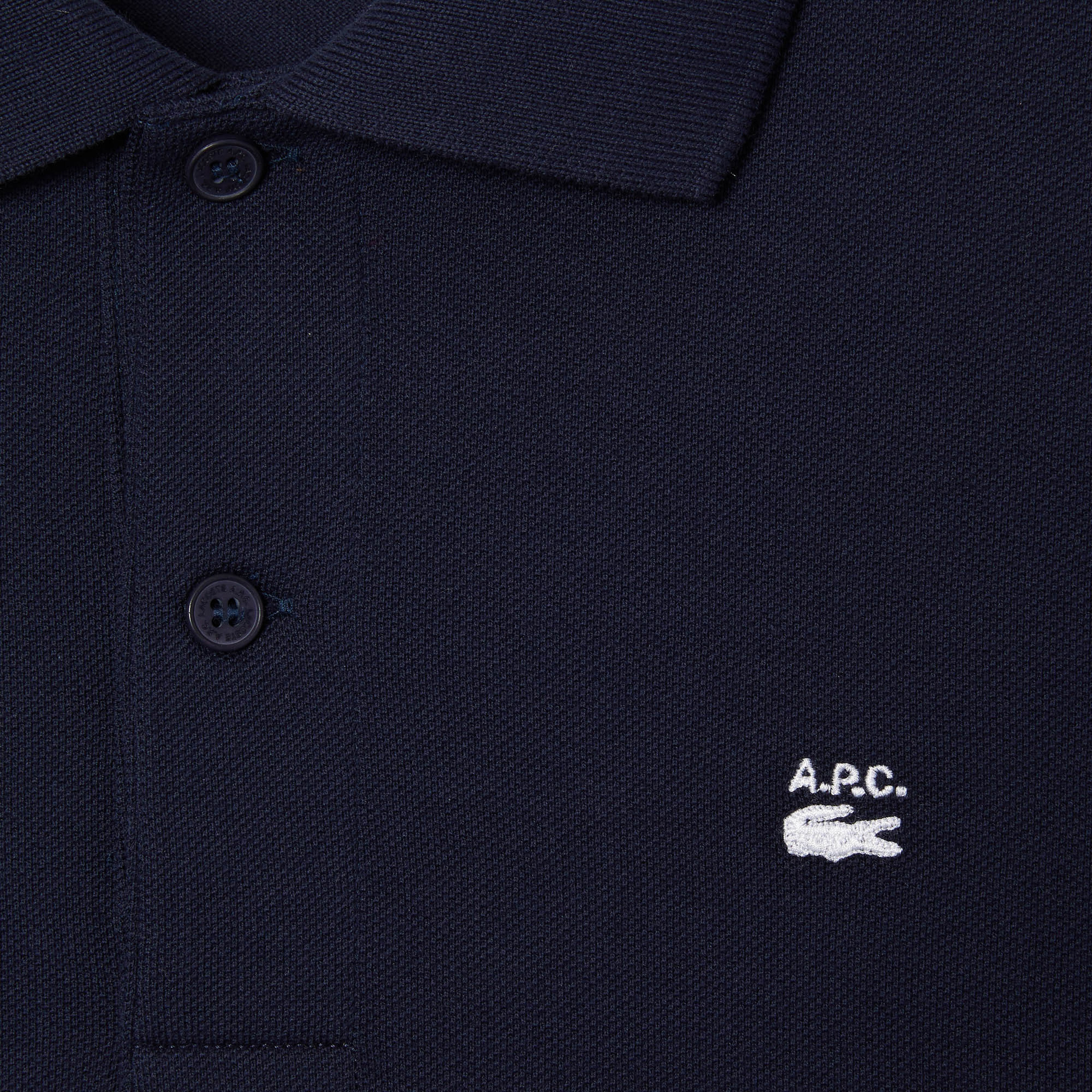 Lacoste X A.P.C Erkek Relaxed Fit Lacivert Polo