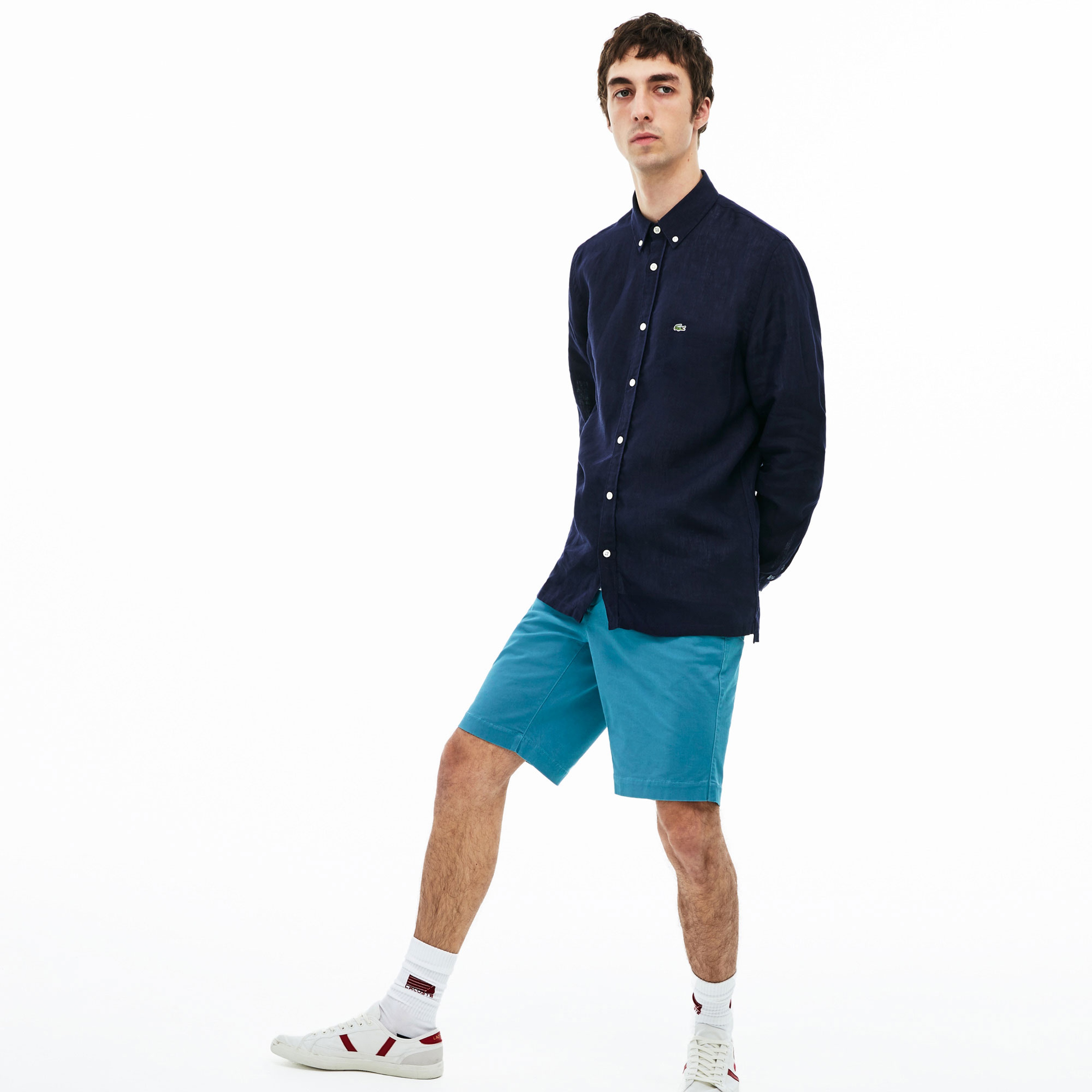 Lacoste Erkek Regular Fit Lacivert Gömlek