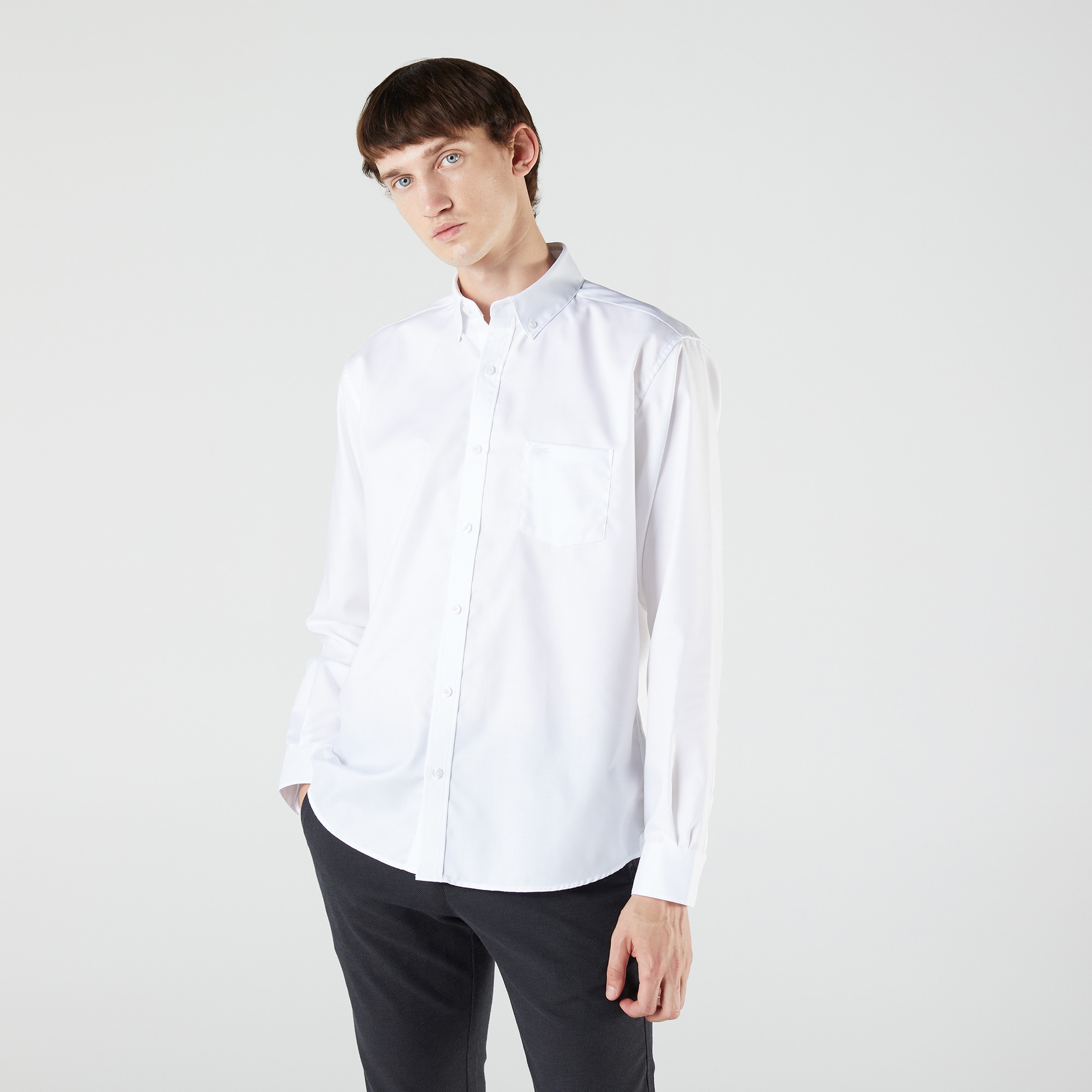 Lacoste Erkek Regular Fit Beyaz Gömlek