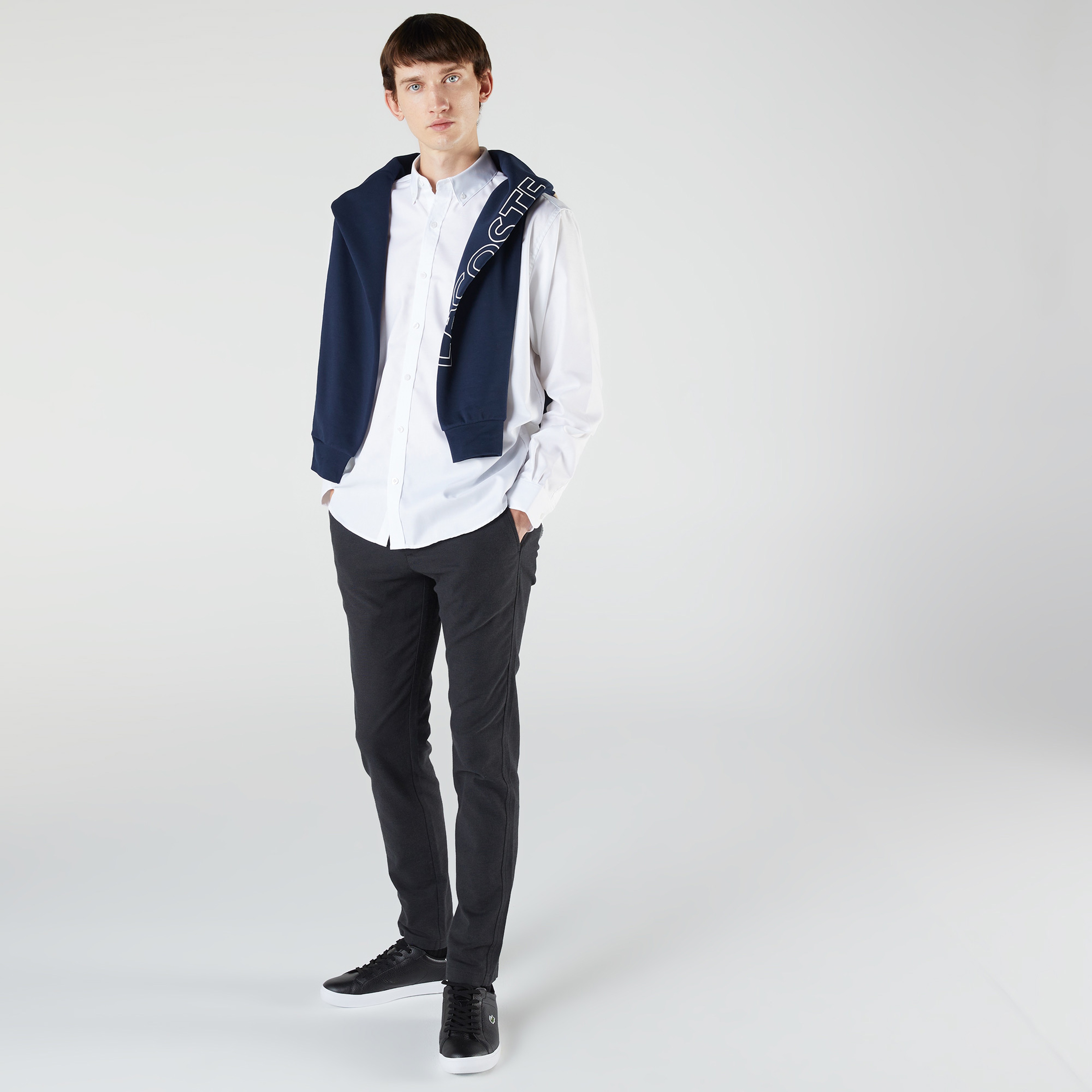 Lacoste Erkek Regular Fit Beyaz Gömlek