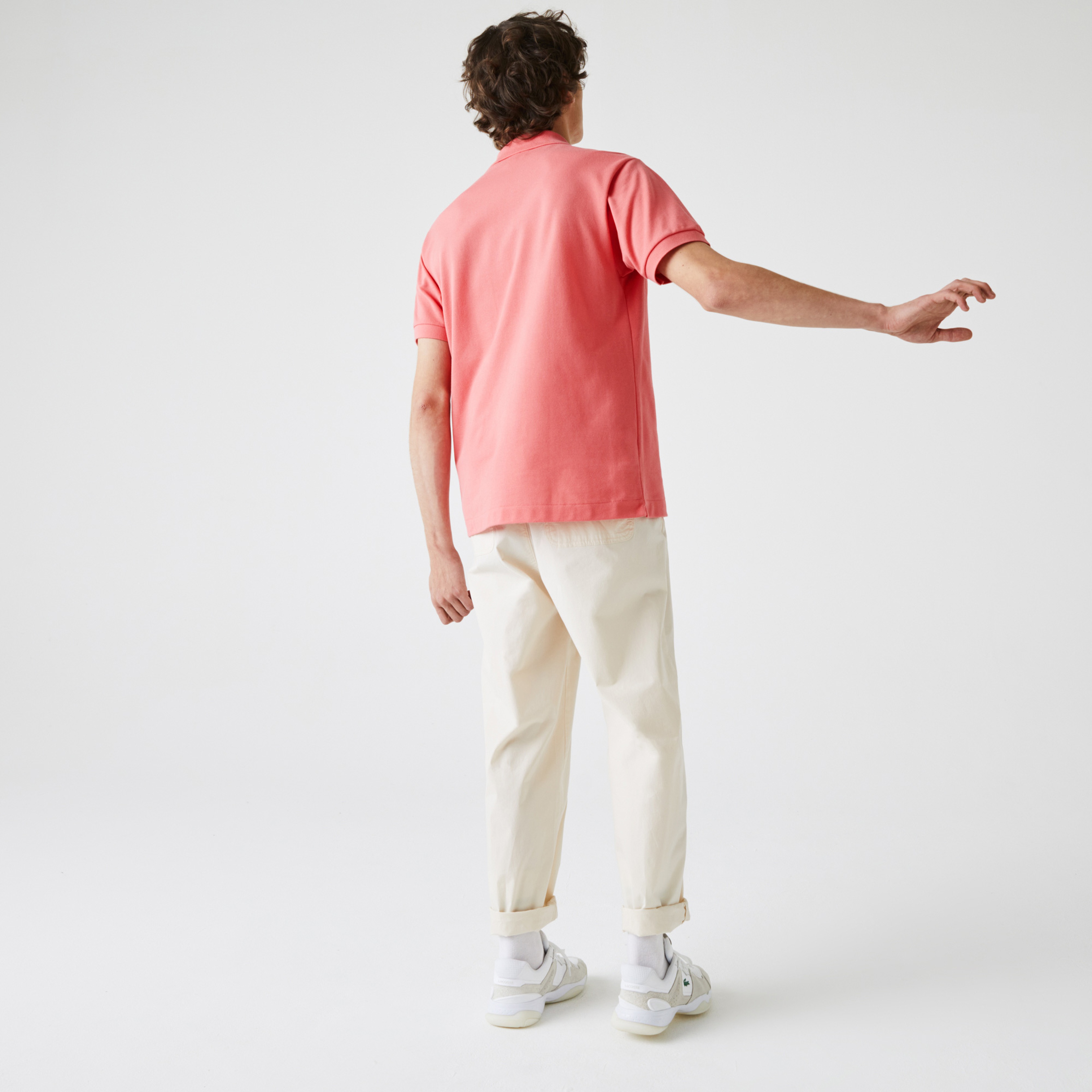Lacoste L1212 Erkek Pembe Polo