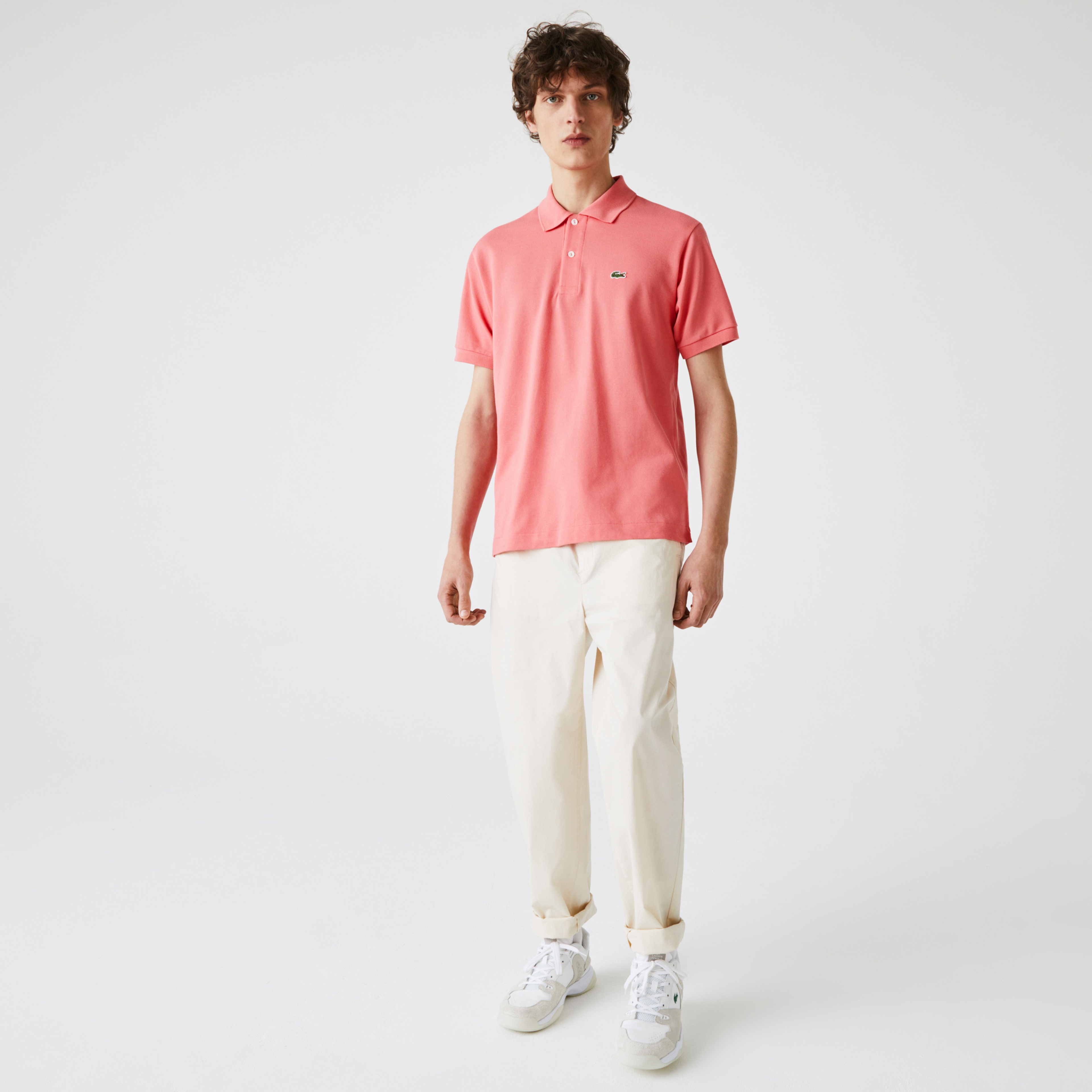 Lacoste L1212 Erkek Pembe Polo