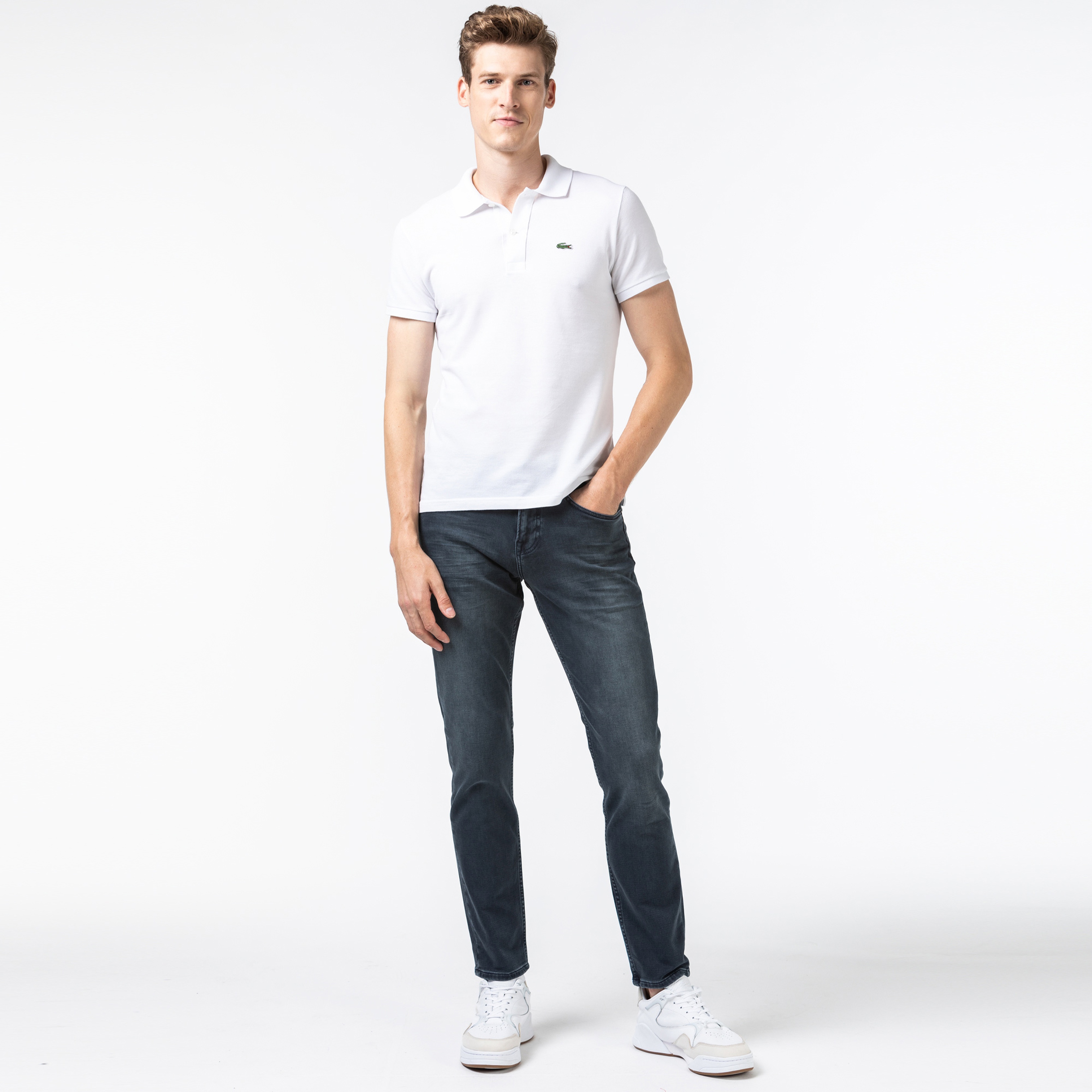 Lacoste Erkek Slim Fit Koyu Denim Pantolon