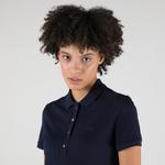 L.12.D Kadın Slim Fit Lacivert Polo