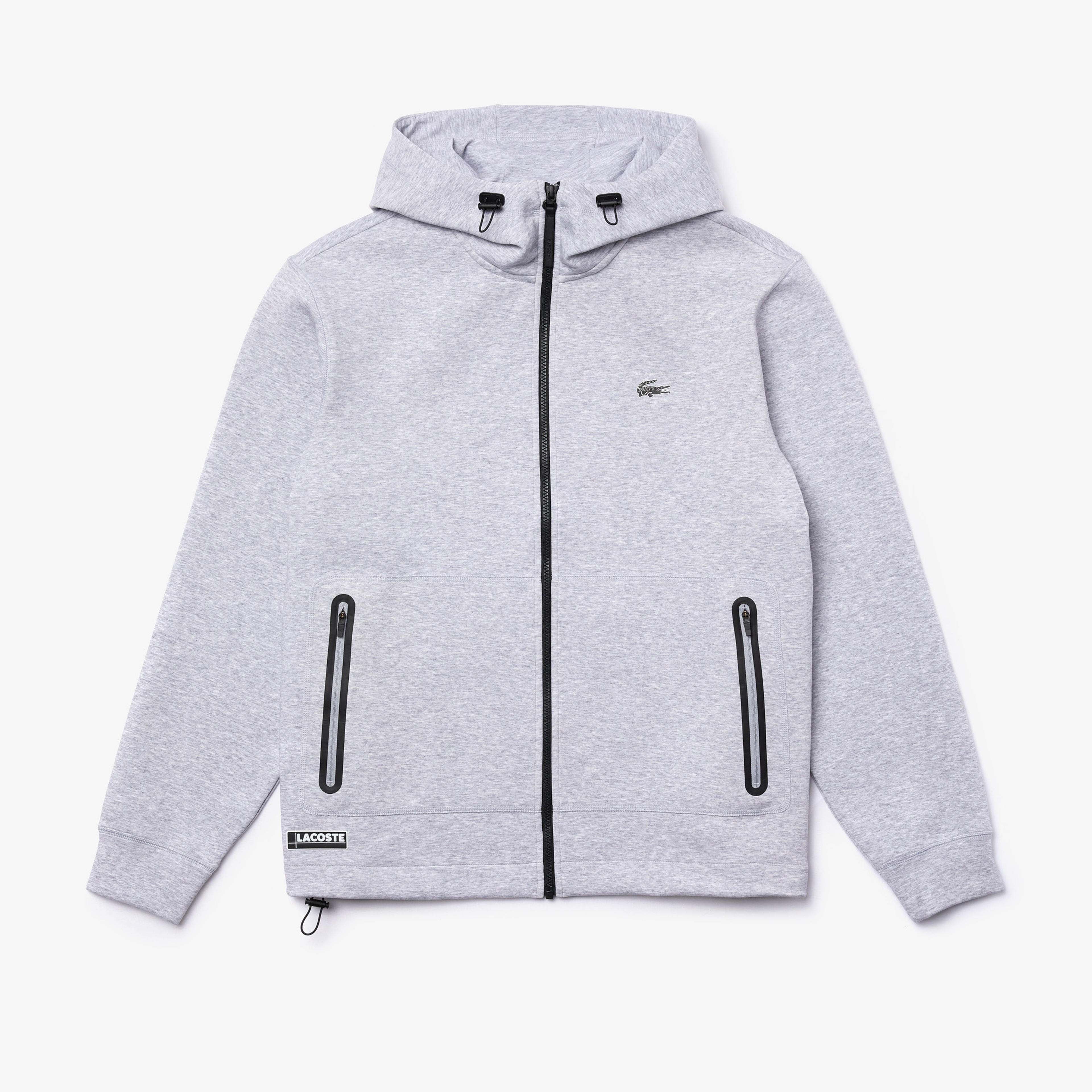 Lacoste Erkek Kapüşonlu Fermuarlı Gri Sweatshirt