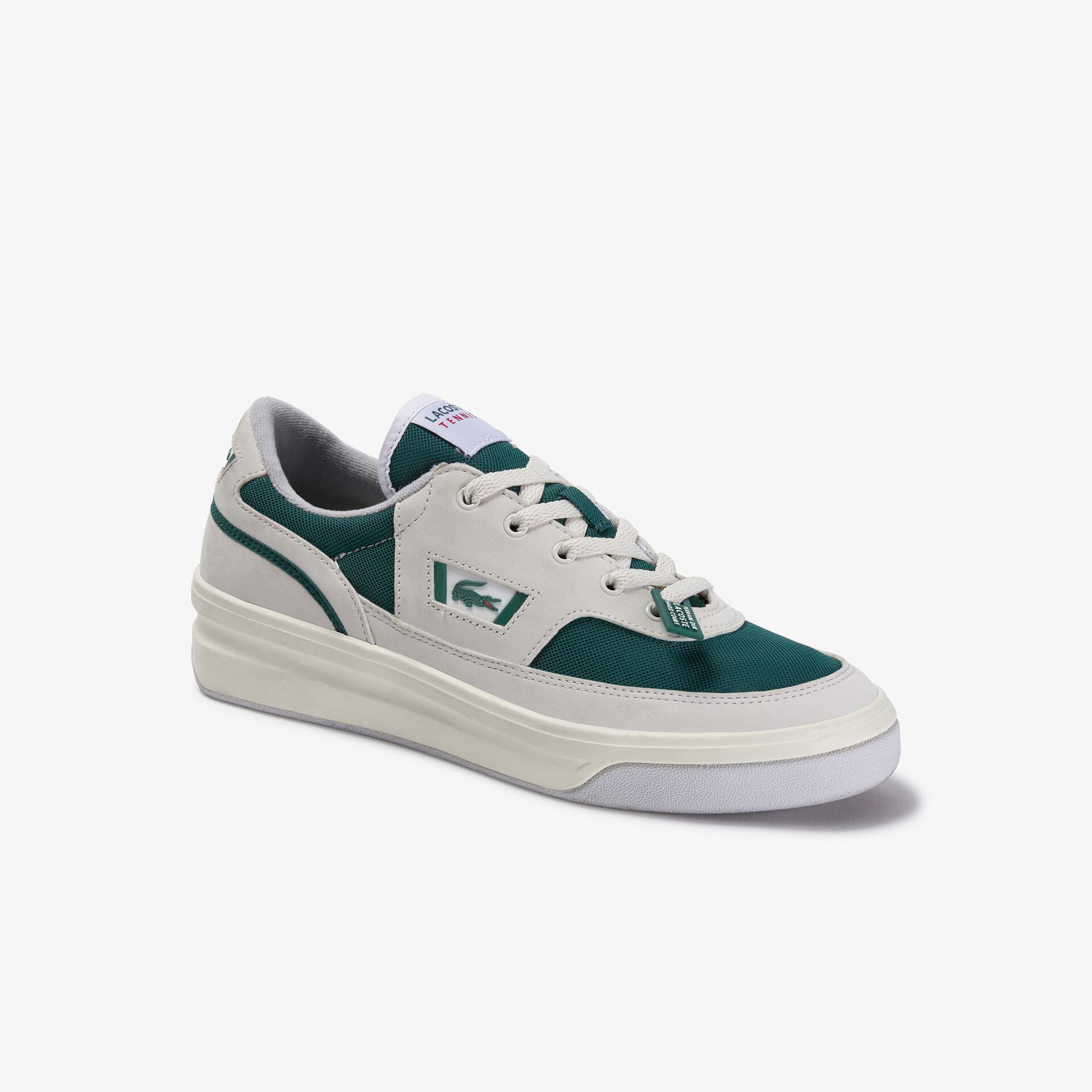Lacoste G80 OG 120 1 SMA Erkek Beyaz - Koyu Yeşil Spor Ayakkabı