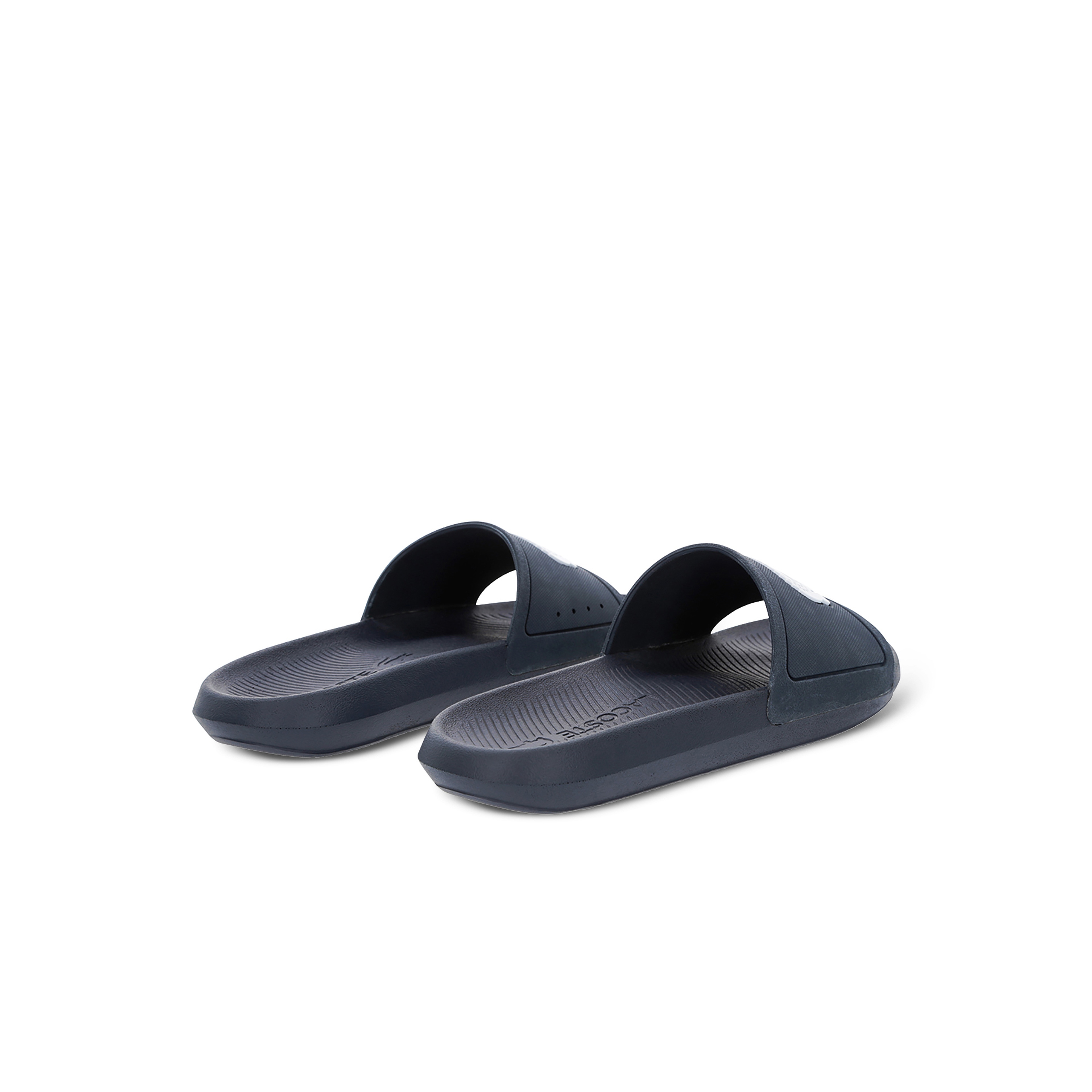 Lacoste Croco Slide 119 1 Cma Erkek Lacivert - Beyaz Terlik
